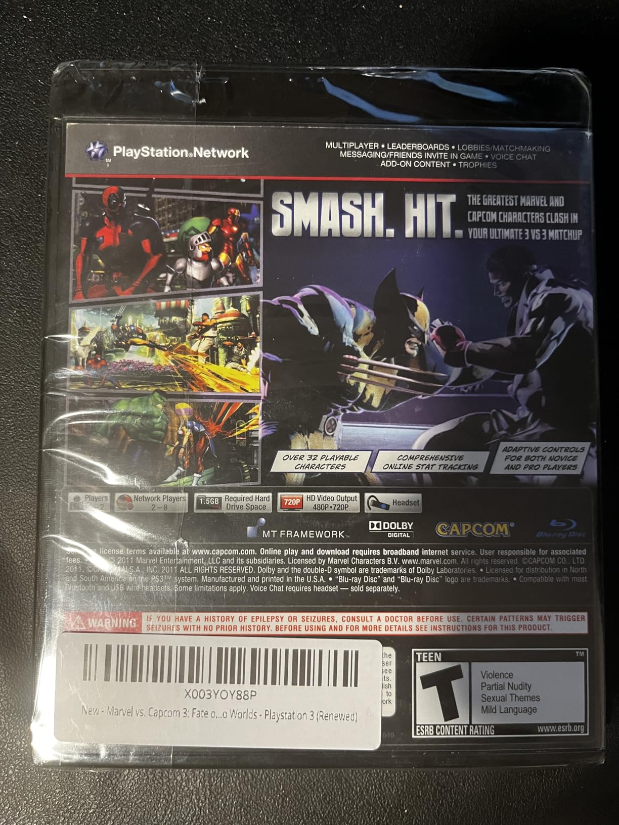 Marvel vs. Capcom 3: Fate of Two Worlds - Playstation 3 (Renewed) - Customer Photo 1