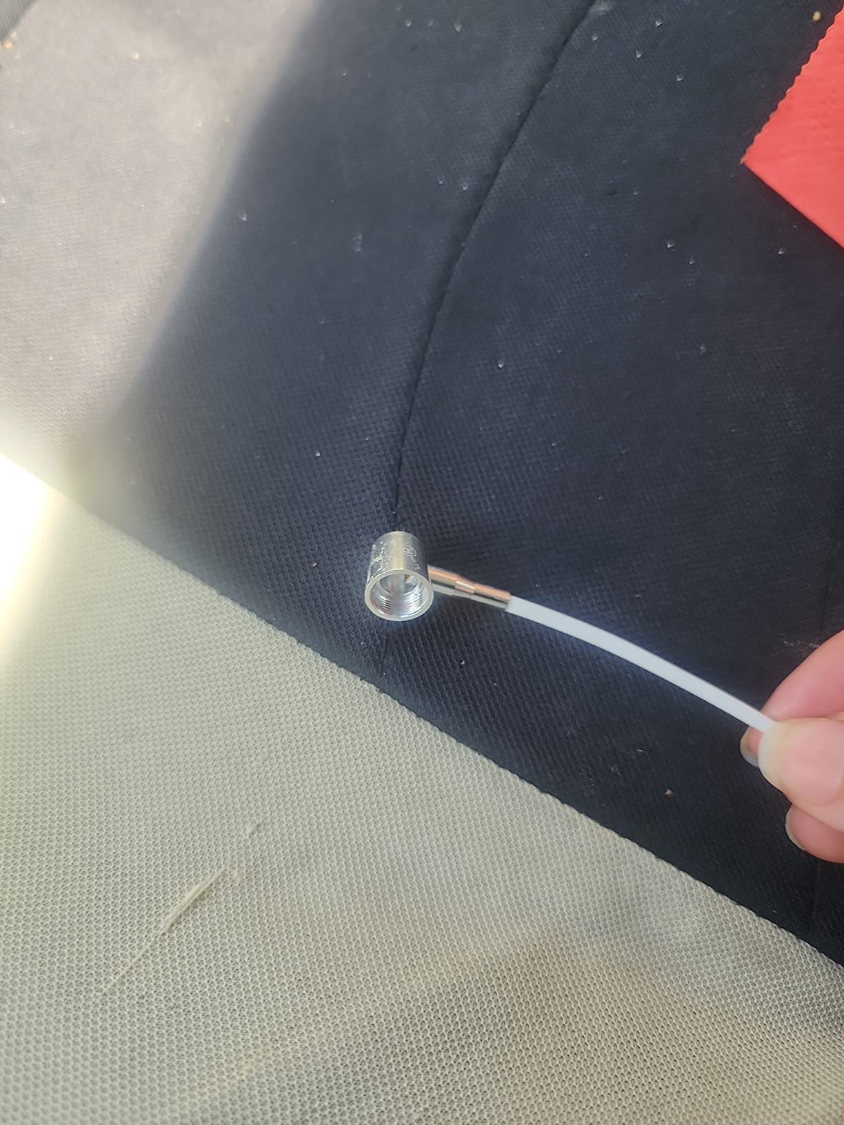 Air Tube Headphones — Anti Radiation EMF Free Headphones (3.5mm Jack) — with Microphone, Volume Control, Clipper, Ear Tips and Carry Case - Customer Photo 1