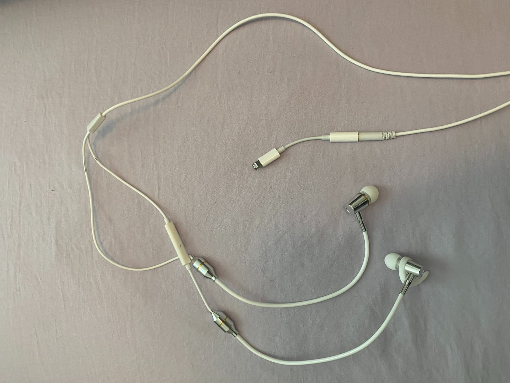 Air Tube Headphones — Anti Radiation EMF Free Headphones (3.5mm Jack) — with Microphone, Volume Control, Clipper, Ear Tips and Carry Case - Customer Photo 2