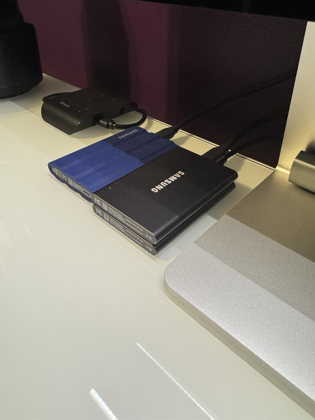 Samsung T7 Portable SSD, 1TB External Solid State Drive, Speeds Up to 1,050MB/s, USB 3.2 Gen 2, Reliable Storage for Gaming, Students, Professionals, MU-PC1T0T/AM, Gray customer photo 1