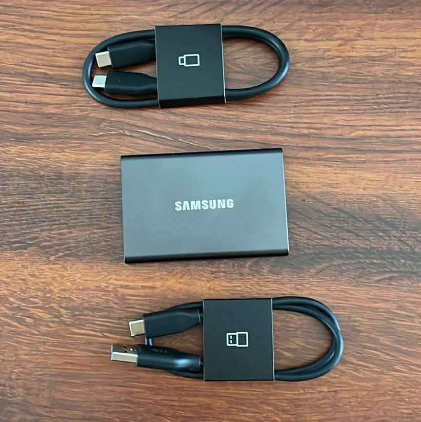 Samsung T7 Portable SSD, 1TB External Solid State Drive, Speeds Up to 1,050MB/s, USB 3.2 Gen 2, Reliable Storage for Gaming, Students, Professionals, MU-PC1T0T/AM, Gray customer photo 2