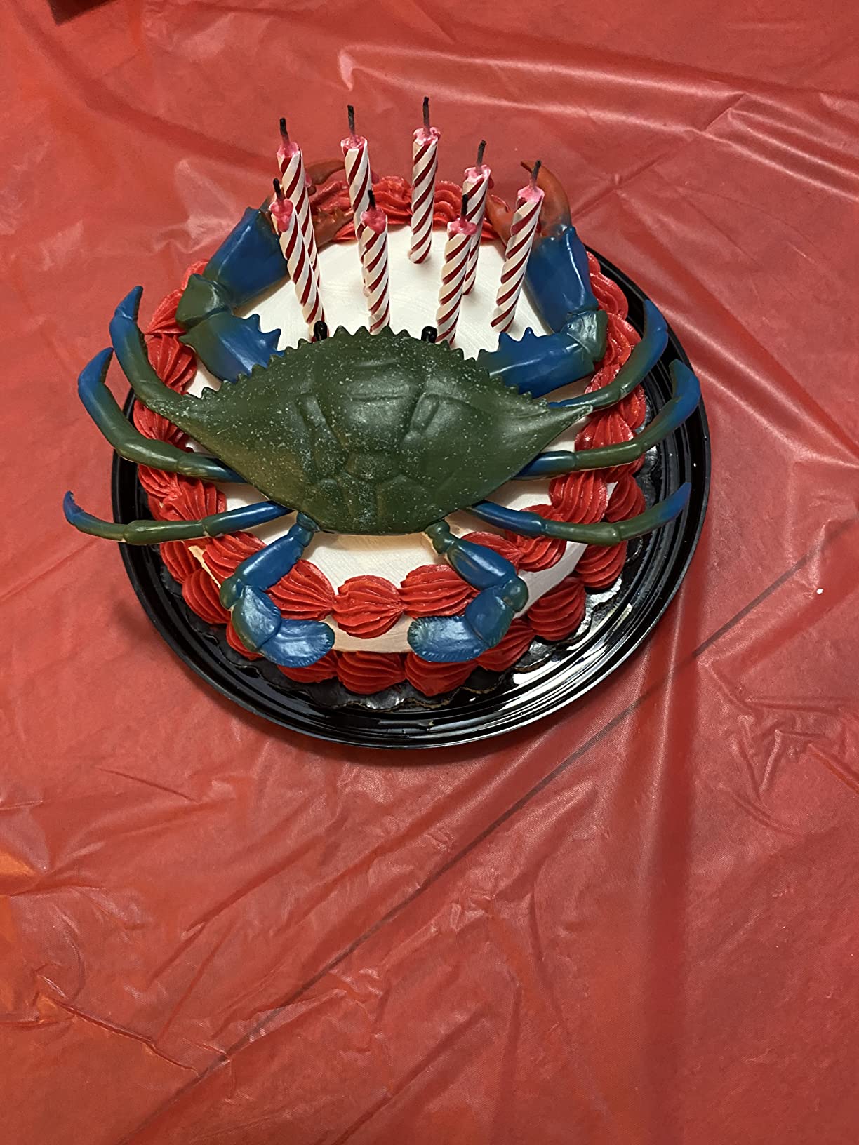 Gemini&Genius 2Pcs Crabs Marine Animal World Sea Animal Action Figure Ocean Model Toy Educational, Role Play, Cake Toppers, Swimming Toys, Bath Toys, Christmas Stocking Stuffers for Kids - Customer Photo 1