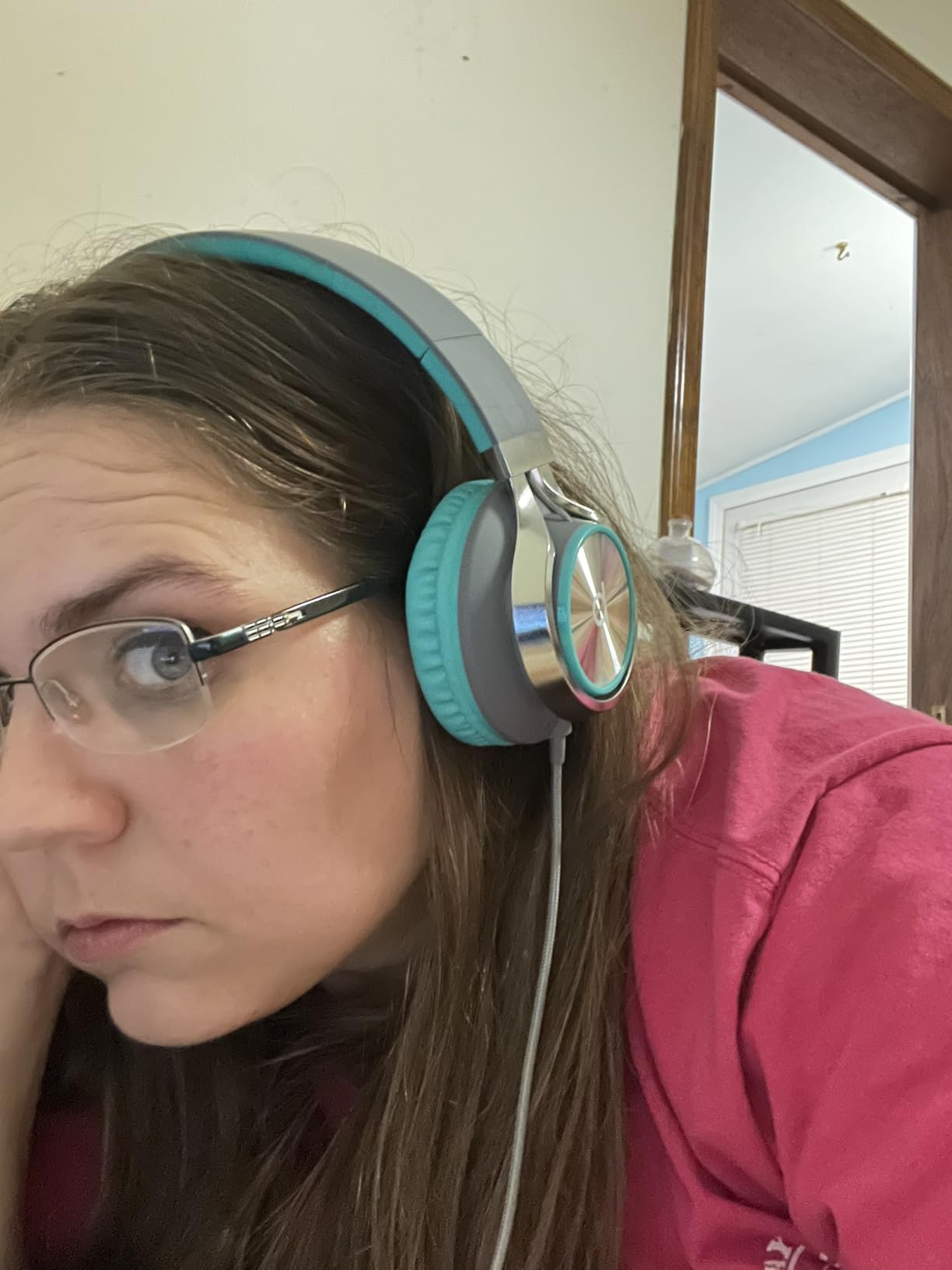 ARTIX CL750 Wired Headphones with Mic & Volume Control — Noise Isolating On-Ear Headphones for Computer and Laptop Wired, Plug in Corded Headphone Over Ear with Wire (Foldable, Aux Jack 3.5mm) - Customer Photo 2