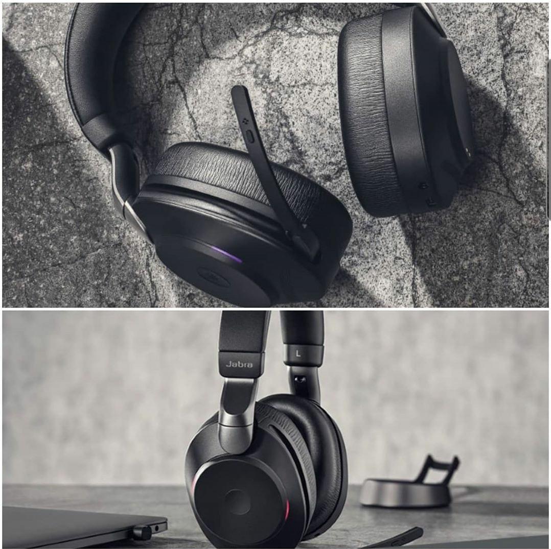 Jabra Evolve2 85 Wireless PC Headset – Noise Cancelling UC Certified Stereo Headphones with Long-Lasting Battery – USB-C Bluetooth Adapter – Black - Customer Photo 1