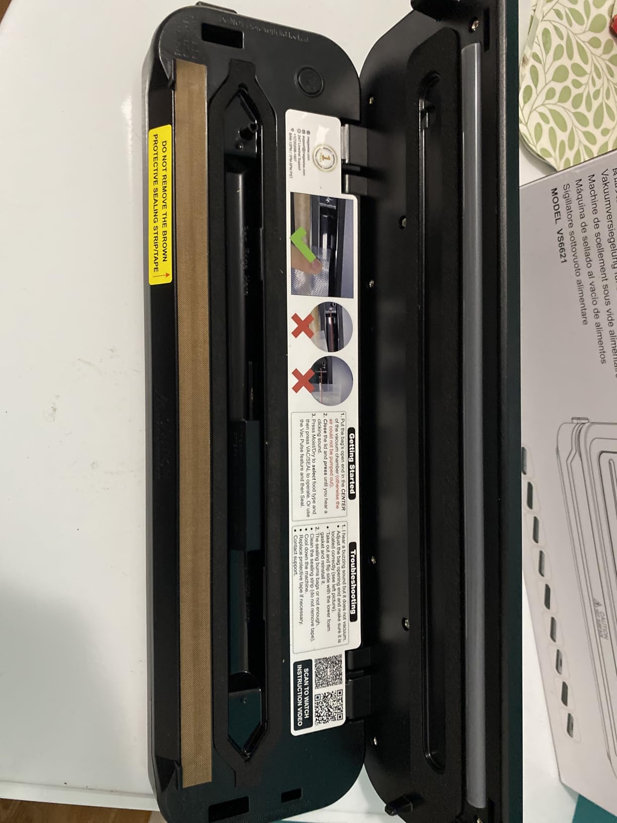 MegaWise Vacuum Sealer Machine | 80kPa Suction Power| Bags and Cutter Included | Compact One-Touch Automatic Food Sealer with External Vacuum System | Dry Moist Fresh Modes for All Saving needs customer photo 1