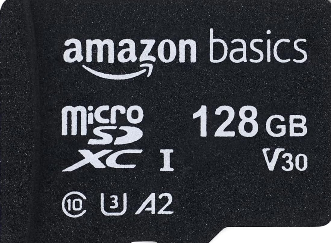 Amazon Basics Micro SDXC Memory Card with Full Size Adapter, A2, U3, Class 10, Read Speed up to 100 MB/s, 128 GB, Black customer photo 2