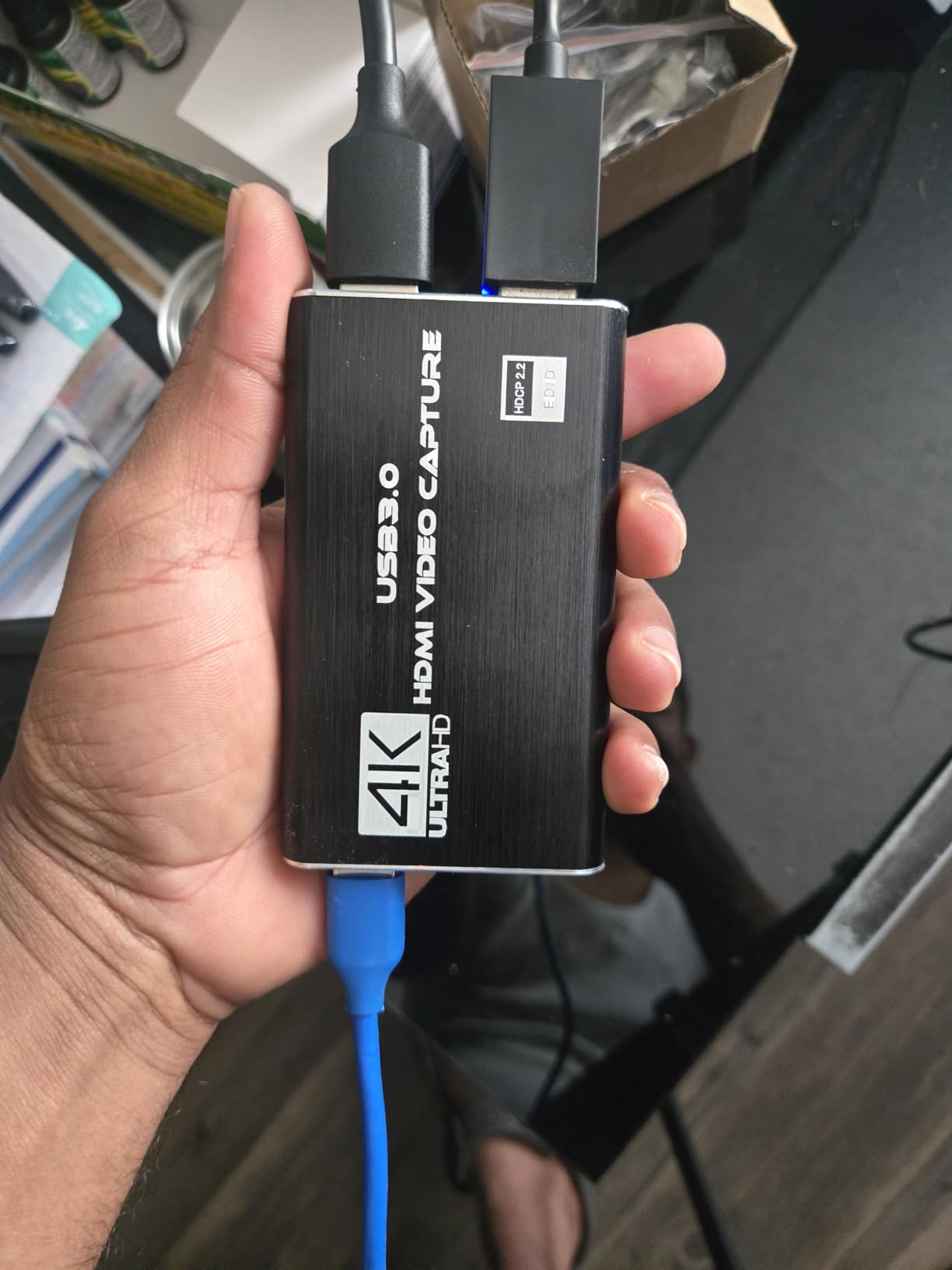 Capture Card Nintendo Switch, 4K HDMI Video Capture Card, 1080P 60FPS, HDMI to USB 3.0 Capture Card for Streaming Work with Camera/Xbox/PS4/PS5/PC/OBS customer photo 2