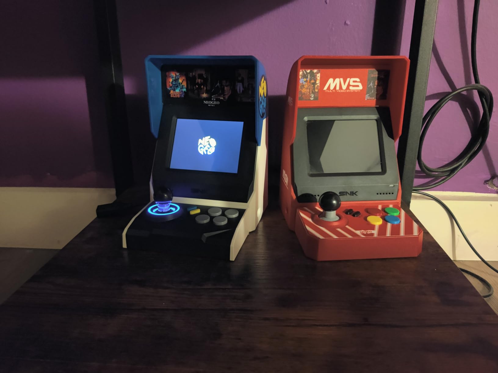 NEOGEO Mini Arcade International Version, 40 Pre-Loaded Classic SNK Games:The King of The Fighters / Metal SLUG and More, Built-in Clearly 3.5