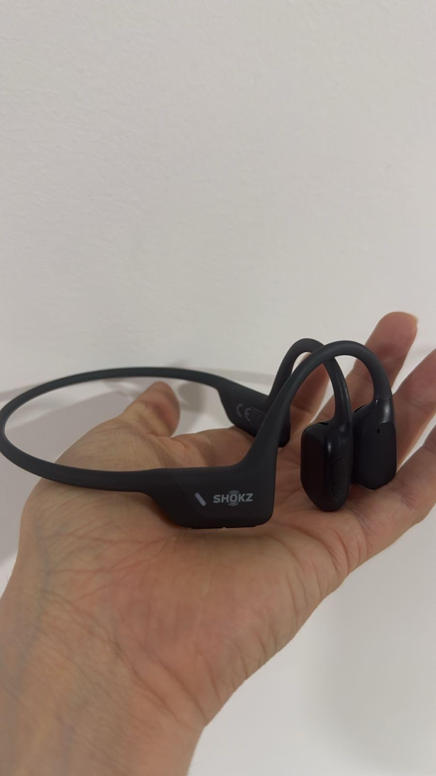 SHOKZ OpenRun Pro - Open-Ear Bluetooth Bone Conduction Sport Headphones, Sweat Resistant Wireless Earphones for Workouts and Running with Premium Deep Bass- Built-in Mic, with Hair Band, Black - Customer Photo 1