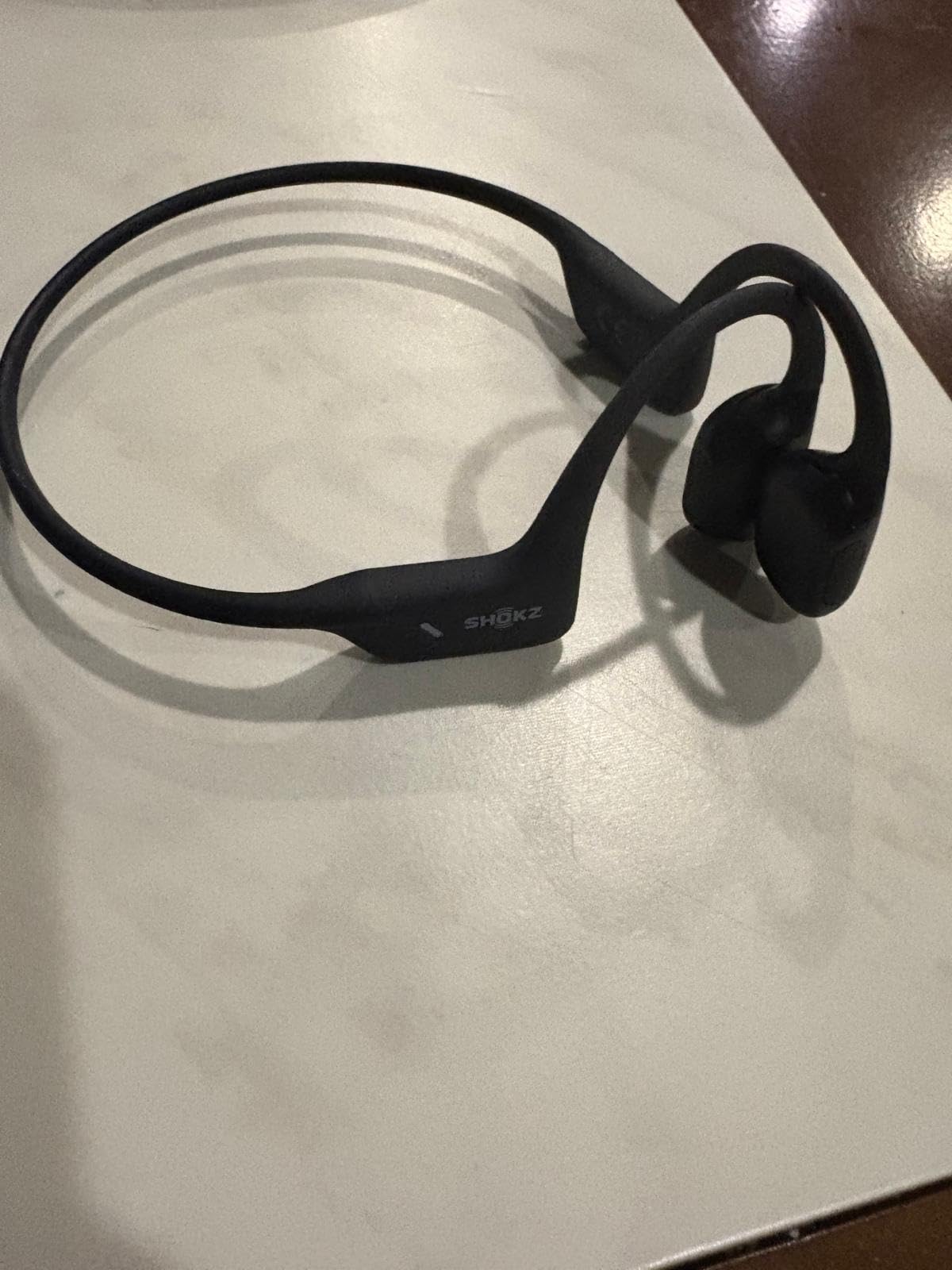 SHOKZ OpenRun Pro - Open-Ear Bluetooth Bone Conduction Sport Headphones, Sweat Resistant Wireless Earphones for Workouts and Running with Premium Deep Bass- Built-in Mic, with Hair Band, Black - Customer Photo 2