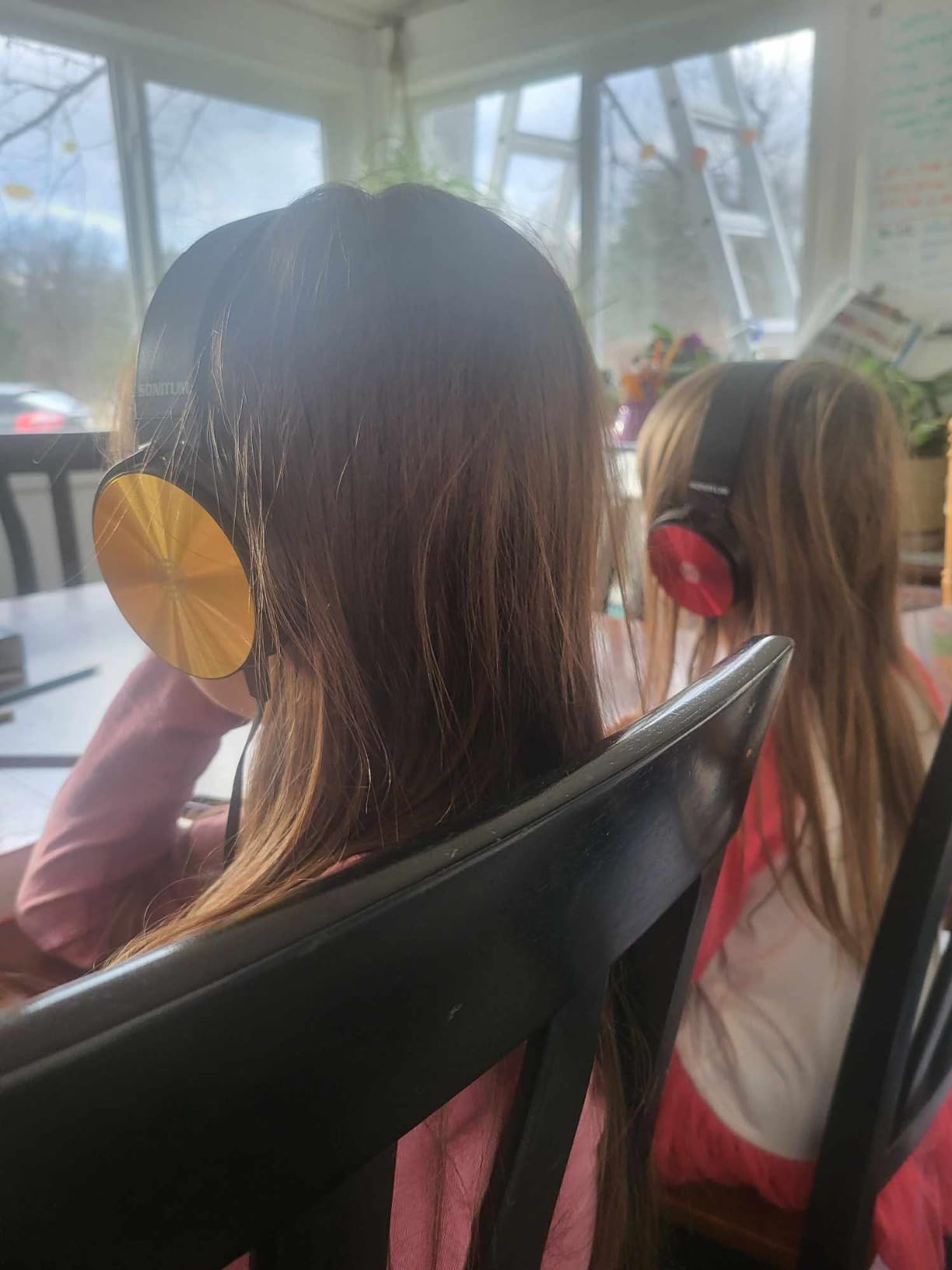 Premium Classroom Headphone & Mic Set 3.5mm Jack Stereo Sound Earphones with Microphone & Soft Swivel On Ear Pads- Perfect for E-Learning, Meetings, Calls - Bulk Pack of 5 (Black) - Customer Photo 4