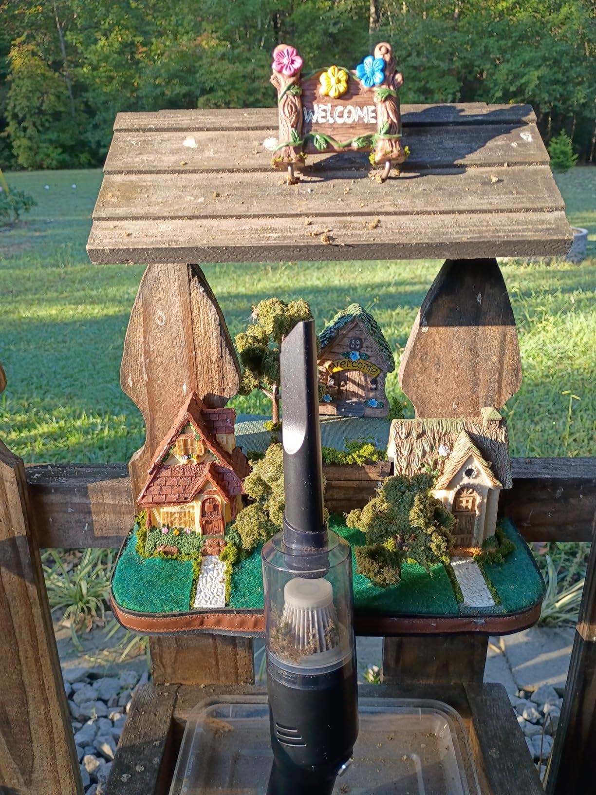 Portable Mini Car Vacuum Cleaner, High Power Cordless(400g) Handheld Rechargeable Vacuum Cleaner for Desk V06 - Customer Photo 1