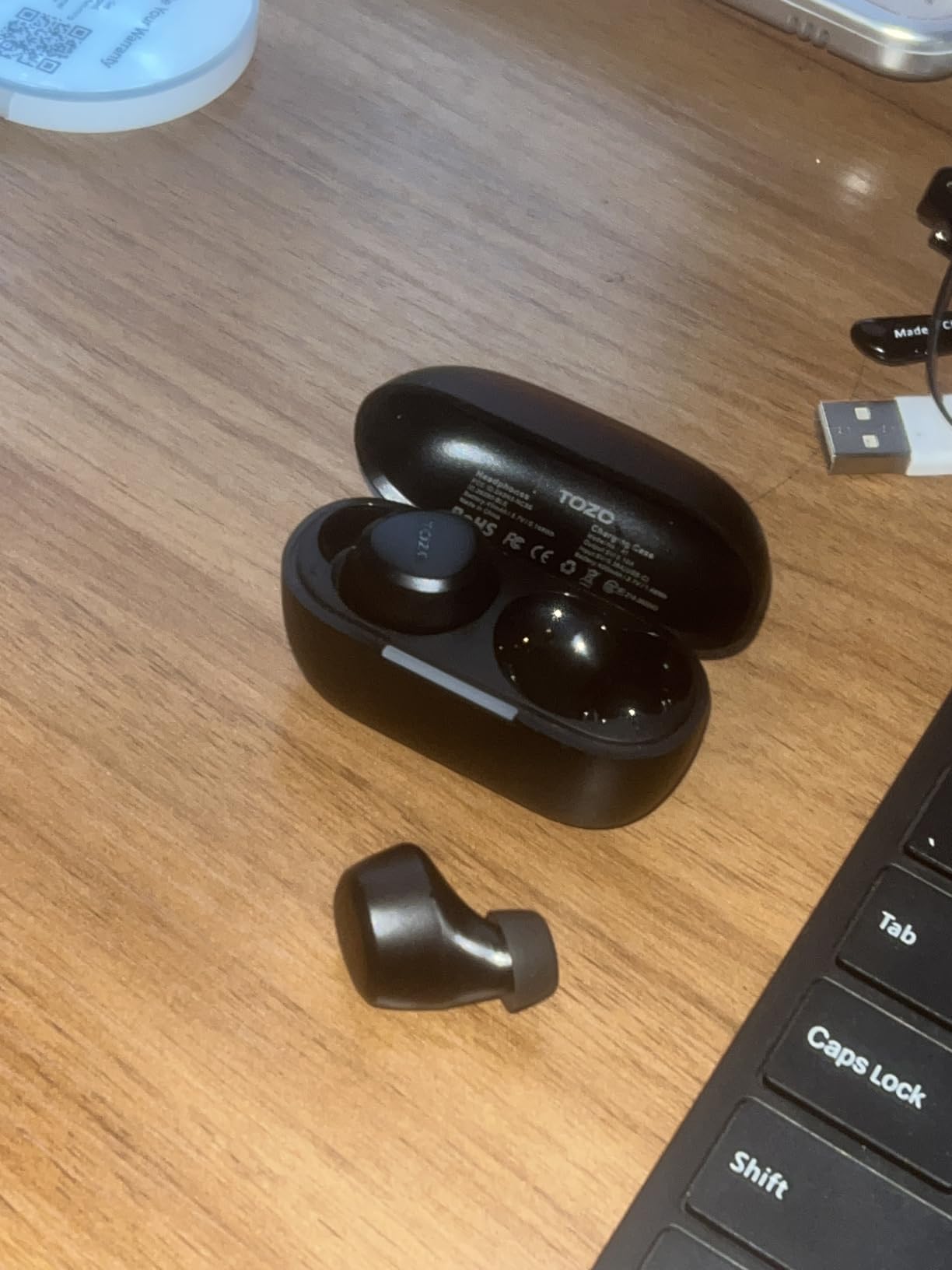 TOZO A1 Wireless Earbuds Bluetooth 5.3 Light Weight in Ear IPX5 Waterproof Headphones 2 Mic for AI Calls, Immersive Premium Sound Bass Headset with Charging Case, 32 Presets EQ Customization via App Customer Review TOZO A1 Wireless Earbuds Bluetooth 5.3 Light Weight in Ear IPX5 Waterproof Headphones 2 Mic for AI Calls, Immersive Premium Sound Bass Headset with Charging Case, 32 Presets EQ Customization via App - Customer Photo 1