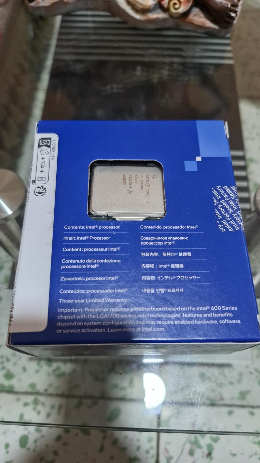 Intel® Core™ i7-12700KF, 12-Core Desktop Processor (8P+4E) up to 5.0GHz, LGA1700 125W 600 Series Chipset - Customer Photo 1