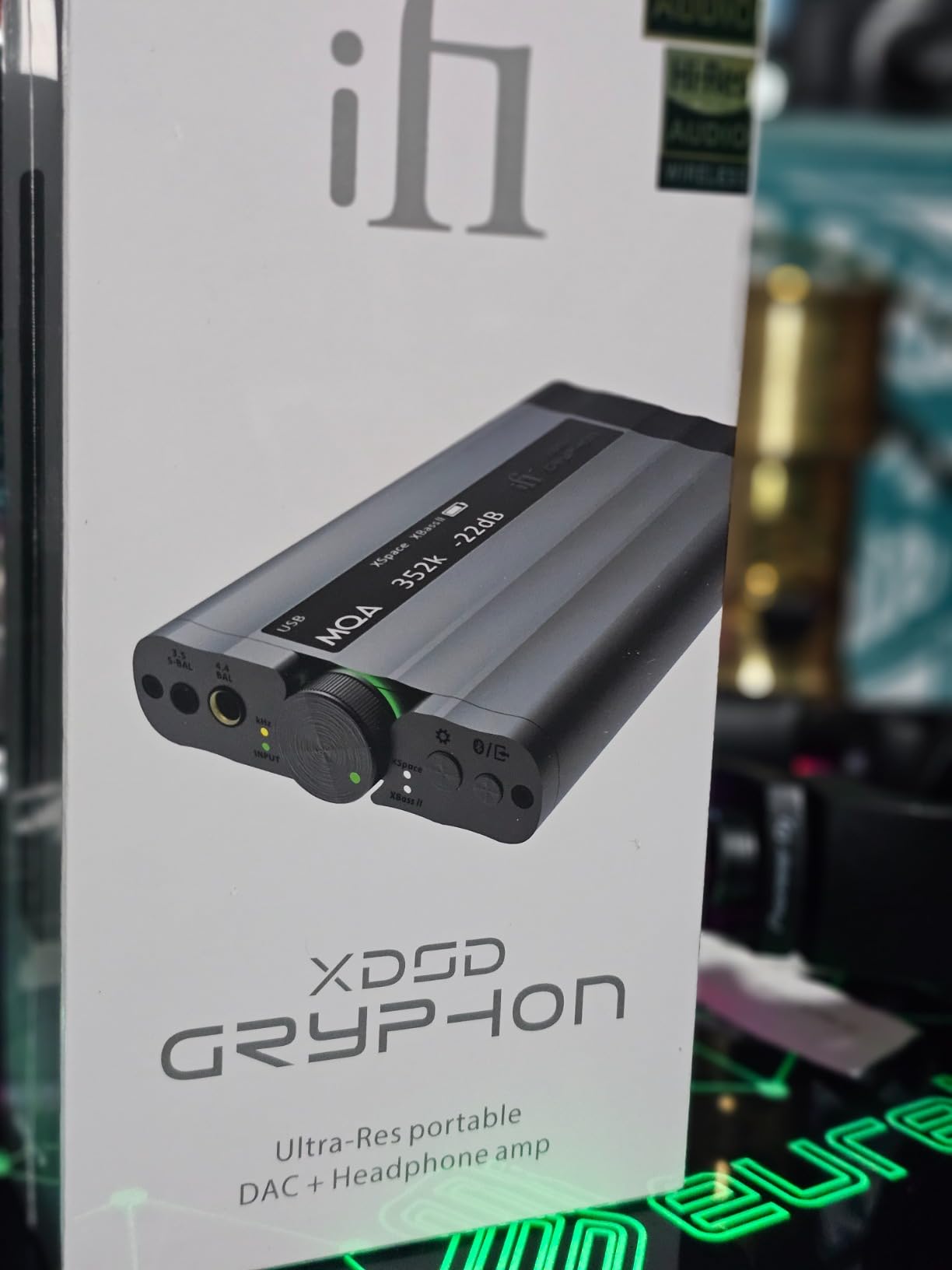iFi xDSD Gryphon - Ultra-Res Portable Balanced DAC & Headphone Amplifier - INPUTS: Bluetooth 5.1 / USB-C/S-PDIF / 3.5mm SE / 4.4mm Bal - Customer Photo 1