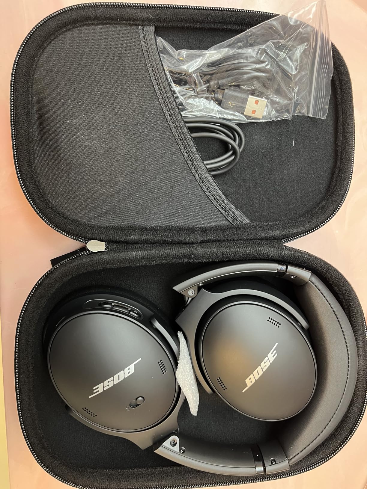 Bose QuietComfort 45 Bluetooth Wireless Noise Cancelling Headphones - Triple Black (Renewed) Customer Review Bose QuietComfort 45 Bluetooth Wireless Noise Cancelling Headphones - Triple Black (Renewed) - Customer Photo 1
