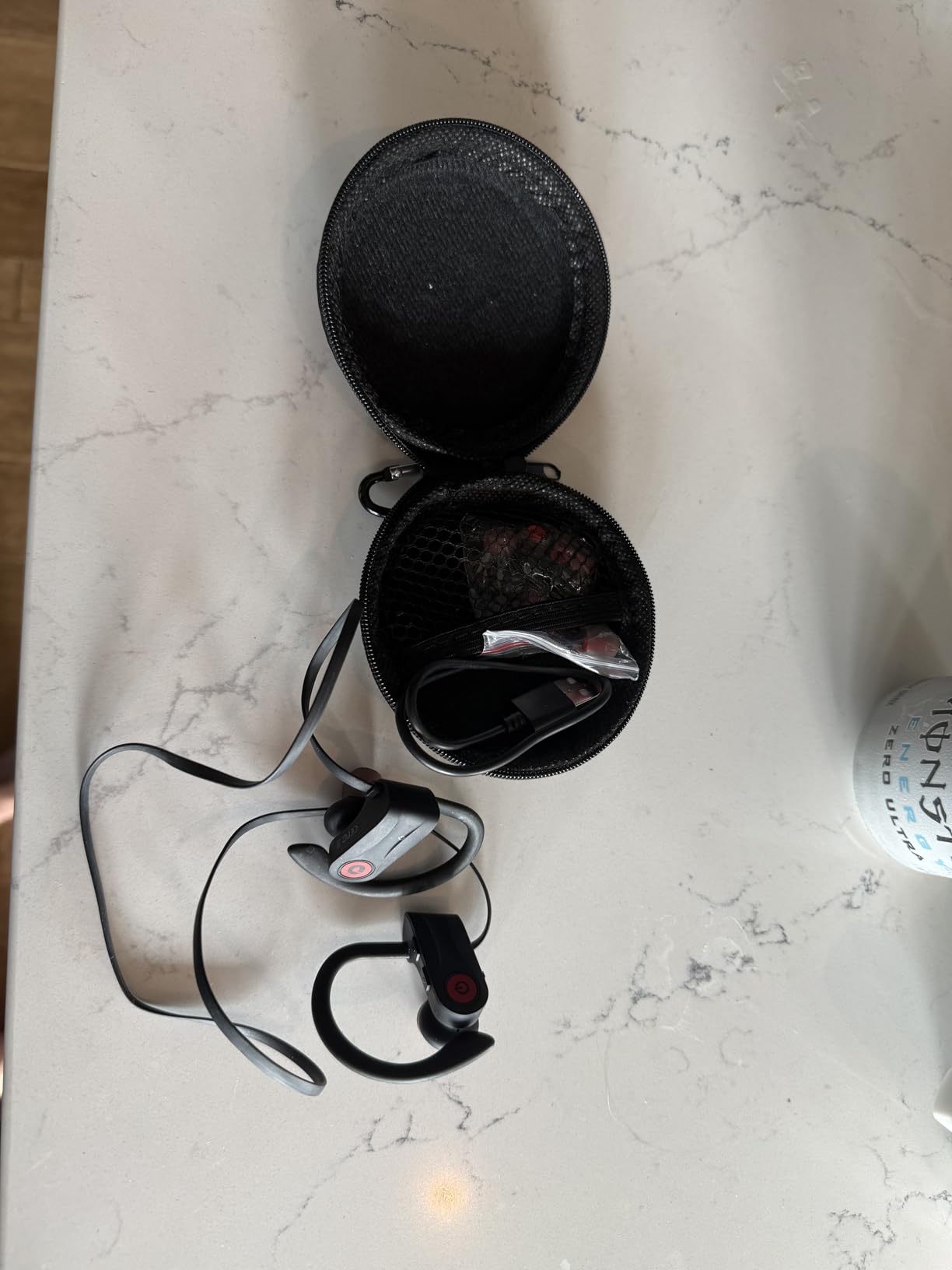 Boean Bluetooth Headphones, Wireless Headphones with 16 Hours Playtime Bluetooth 5.3 Wireless Earbuds HD Deep Bass Stereo Sound Isolation IPX7 Waterproof Earphones for Workout Running Sports - Customer Photo 3