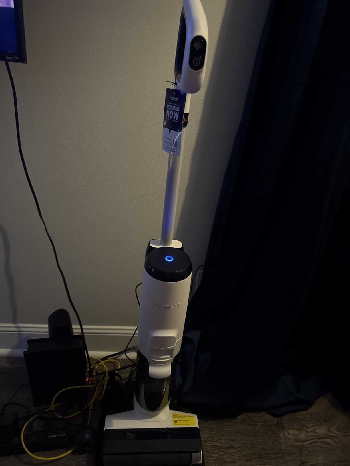 Tineco Floor ONE S5 Smart Cordless Wet Dry Vacuum Cleaner and Mop for Hard Floors, Digital Display, Long Run Time, Great for Sticky Messes and Pet Hair, Space-Saving Design, Blue - Customer Photo 1