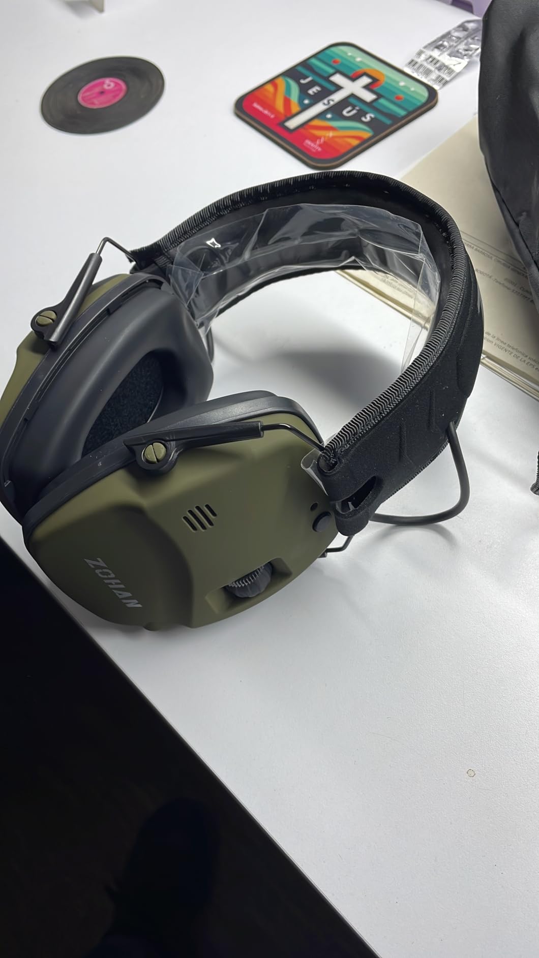 ZOHAN 035 Bluetooth 5.4 Shooting Ear Protection Earmuff, Active Noise Canceling, Hearing Protection with Sound Amplification Customer Review ZOHAN 035 Bluetooth 5.4 Shooting Ear Protection Earmuff, Active Noise Canceling, Hearing Protection with Sound Amplification - Customer Photo 1