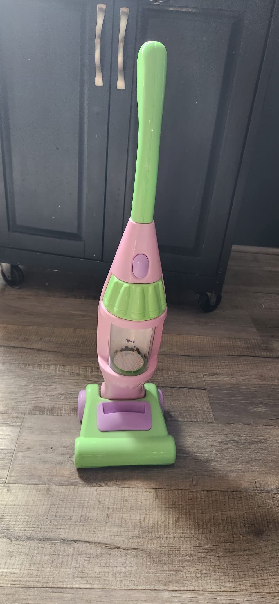 Kids Vacuum Cleaner Toy, Pink, Pretend Play Household Housekeeping Cleaner with Lights & Sounds, Includes Vacuum, Sprayer Bottle & 2 Cleaning Cloths, Age 3+ - Customer Photo 2