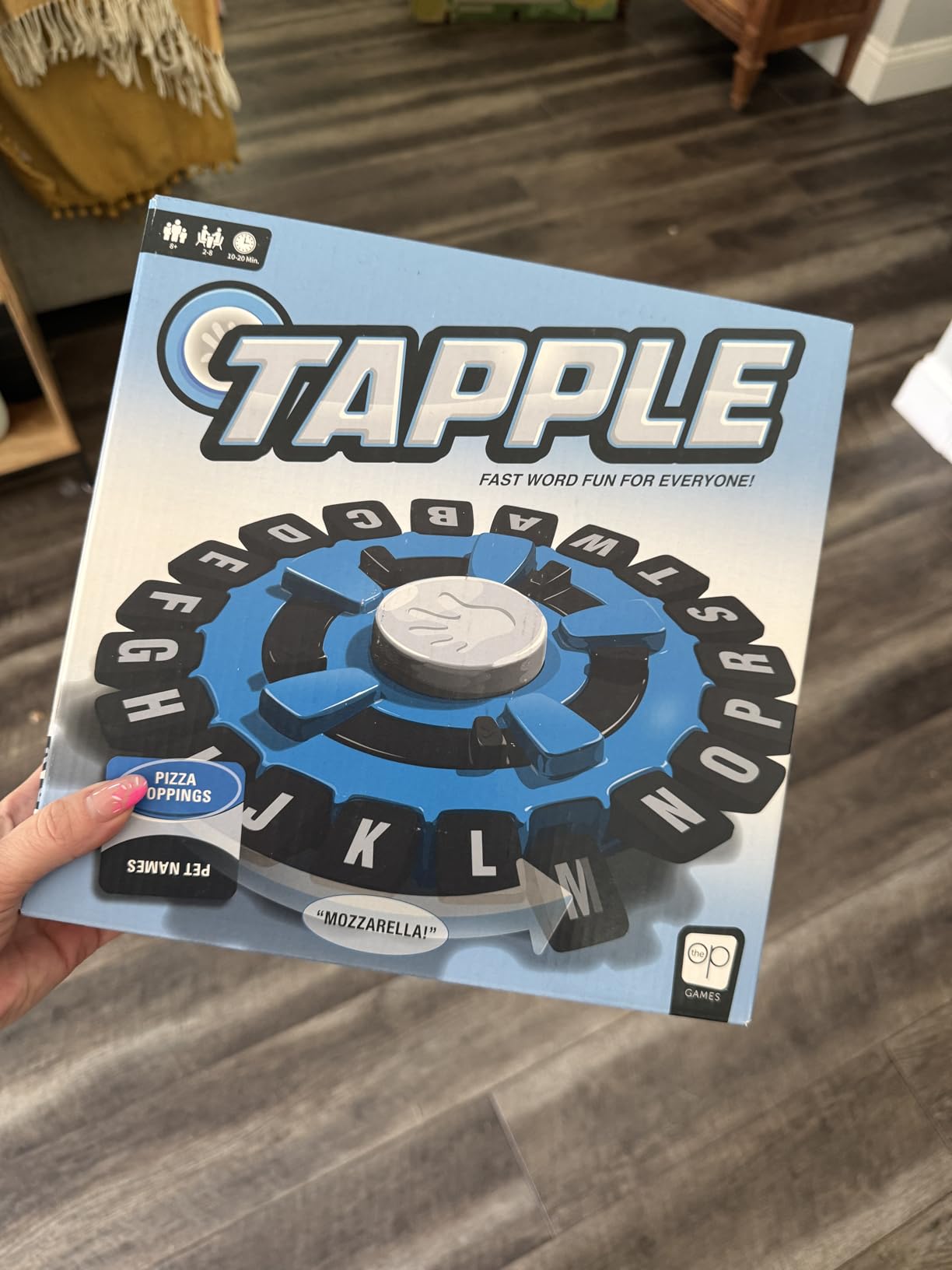 The Original TAPPLE, The Fast-Paced Family Board Game, Choose a Category & Race Against the Timer to be the Last Player, Learning Word Game for Ages 8 & Up, 2-8 Players, 15-20 Minute Play Time - Customer Photo 1