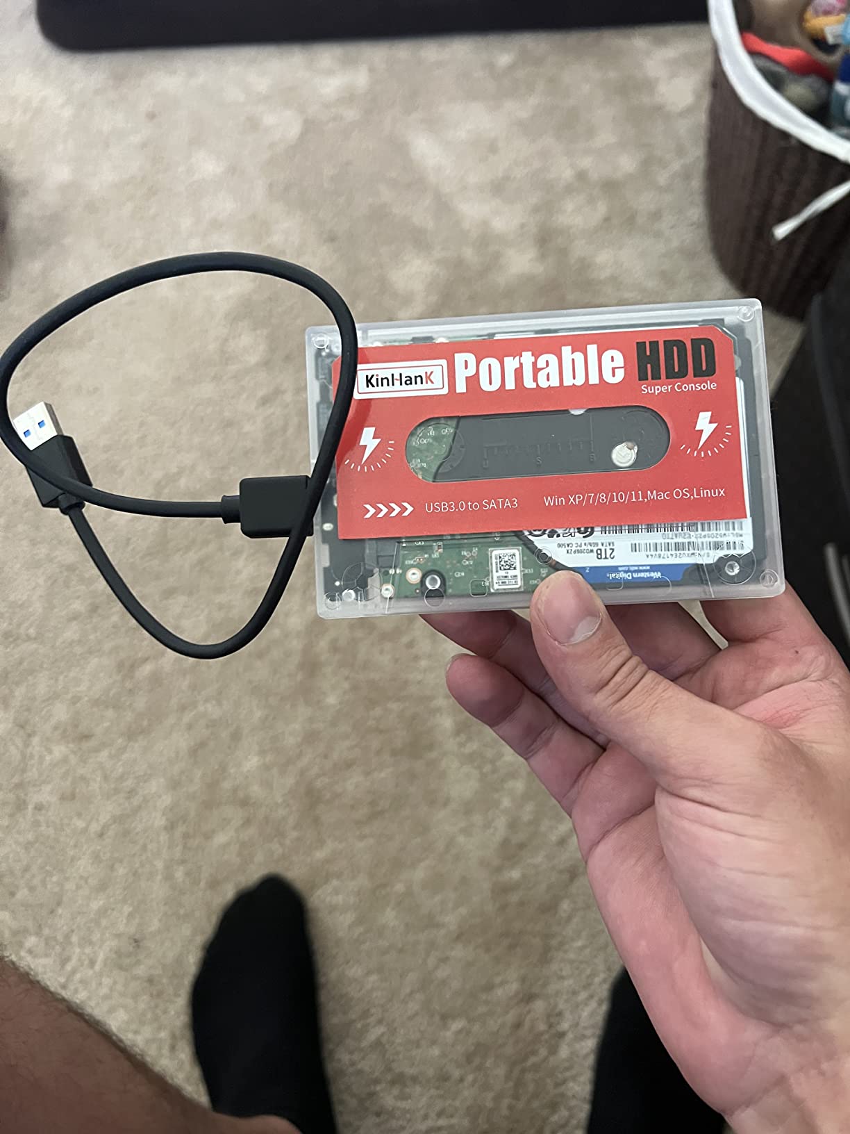 Kinhank 2TB External Hard Drive,Retro Game Console with 120000+Games,Retro Game Console HDD,Batocera 33 Emulator Console for Laptop/PC/Windows/Mac OS,Compatible with Most Emulators,USB 3.0 - Customer Photo 2