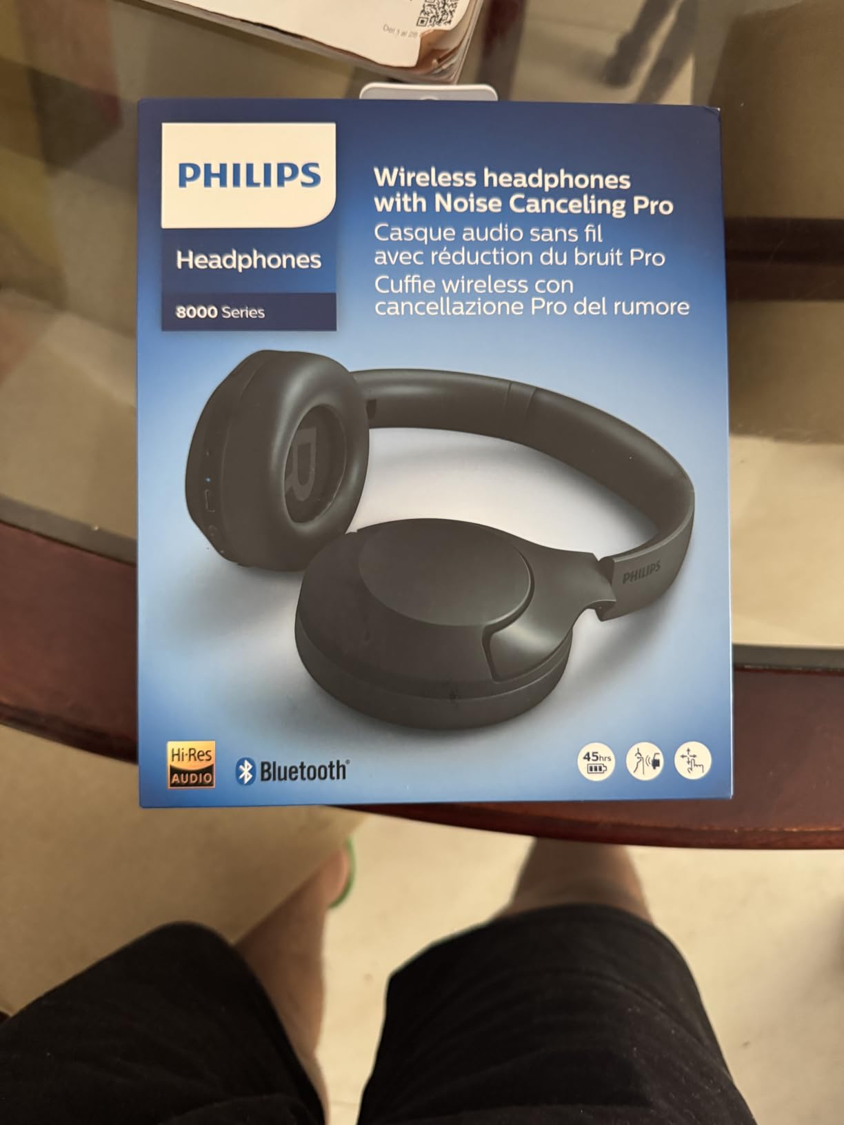 PHILIPS H8506 Over-Ear Wireless Headphones with Noise Canceling Pro (ANC) and Multipoint Bluetooth Connection, 60 Hours Playtime, (TAH8506BK/00),Black - Customer Photo 2