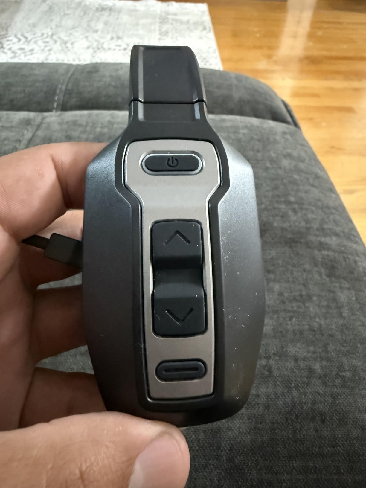 Trucker Bluetooth Headset, V5.2 Wireless Headset with Upgraded Microphone AI Noise Canceling, On Ear Bluetooth Headphone with Mute for Driver Office Call Center - Customer Photo 1