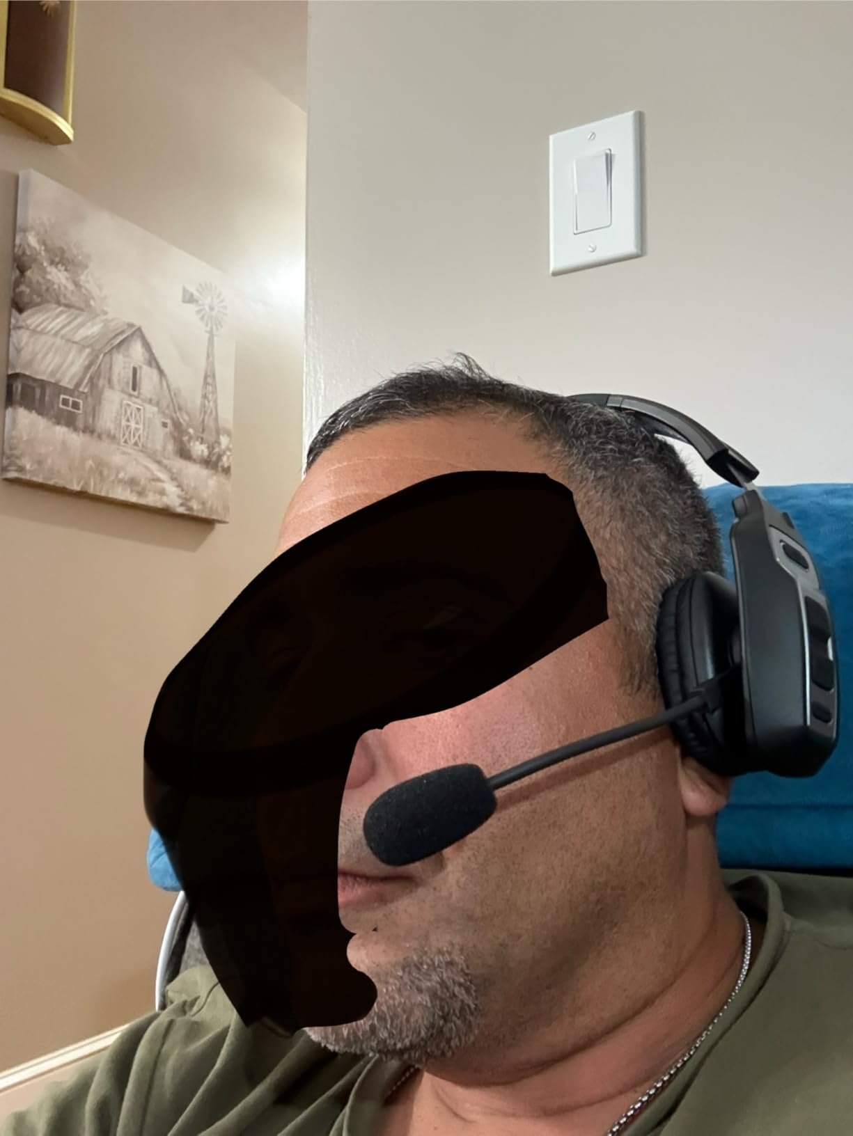 Trucker Bluetooth Headset, V5.2 Wireless Headset with Upgraded Microphone AI Noise Canceling, On Ear Bluetooth Headphone with Mute for Driver Office Call Center - Customer Photo 2