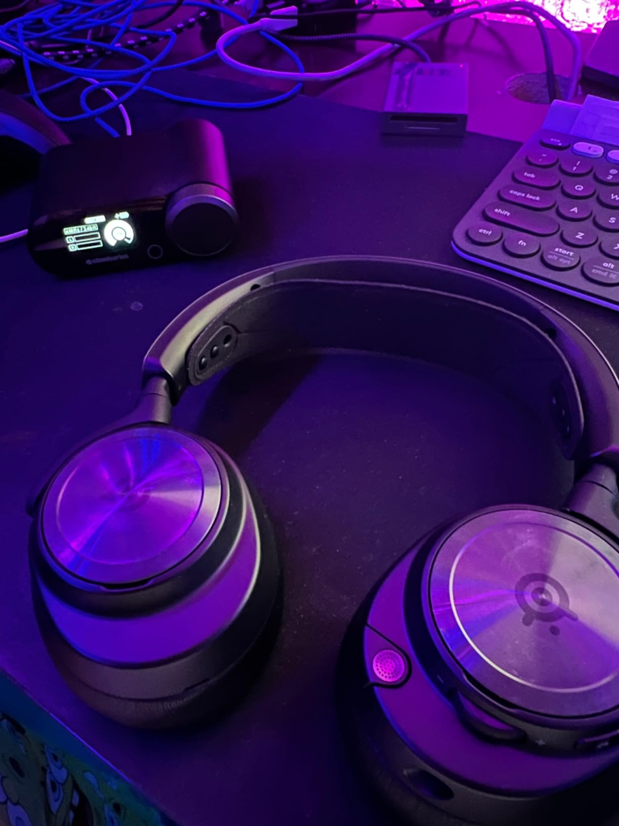 SteelSeries Arctis Nova Pro Wireless Multi-System Gaming Headset - Premium Hi-Fi Drivers - Active Noise Cancellation - Infinity Power System - Stealth Retractable Mic - PC, PS5/PS4, Switch, Mobile - Customer Photo 2