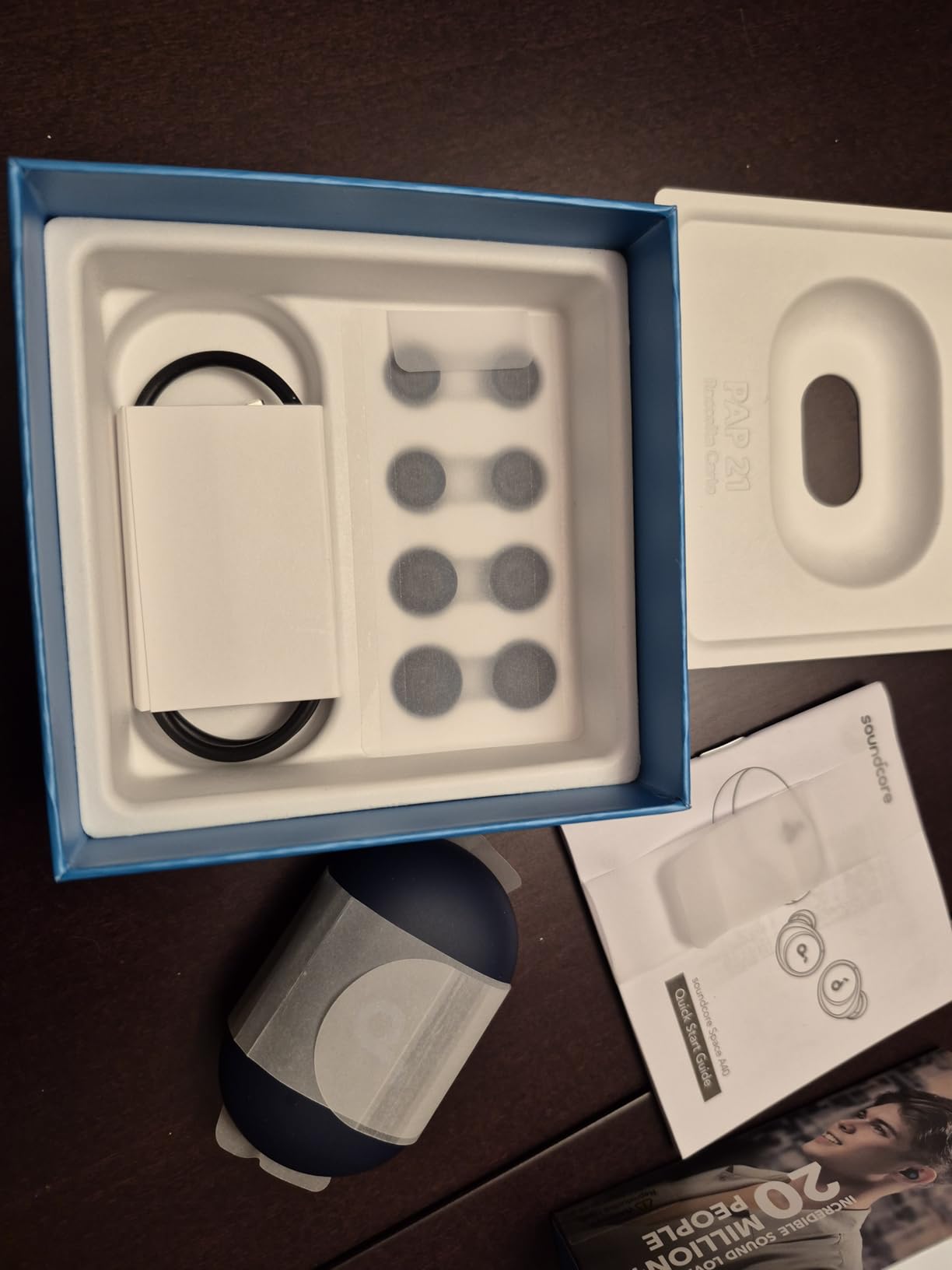 soundcore by Anker Space A40 Auto-Adjustable Active Noise Cancelling Wireless Earbuds, Reduce Noise by Up to 98%, 50H Playtime, Hi-Res Sound, Comfortable Fit, App Customization, Wireless Charge (Blue) - Customer Photo 3