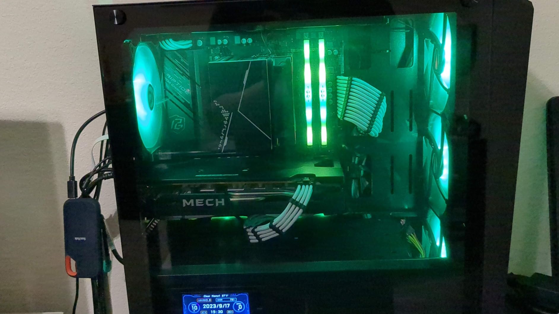 3.5in pc case screen, IPS USB Mini Screen, PC Temperature Display AIDA64 PC CPU Data Monitor Sensor Panel Monitor,PC Computer Temp - Customer Photo 1