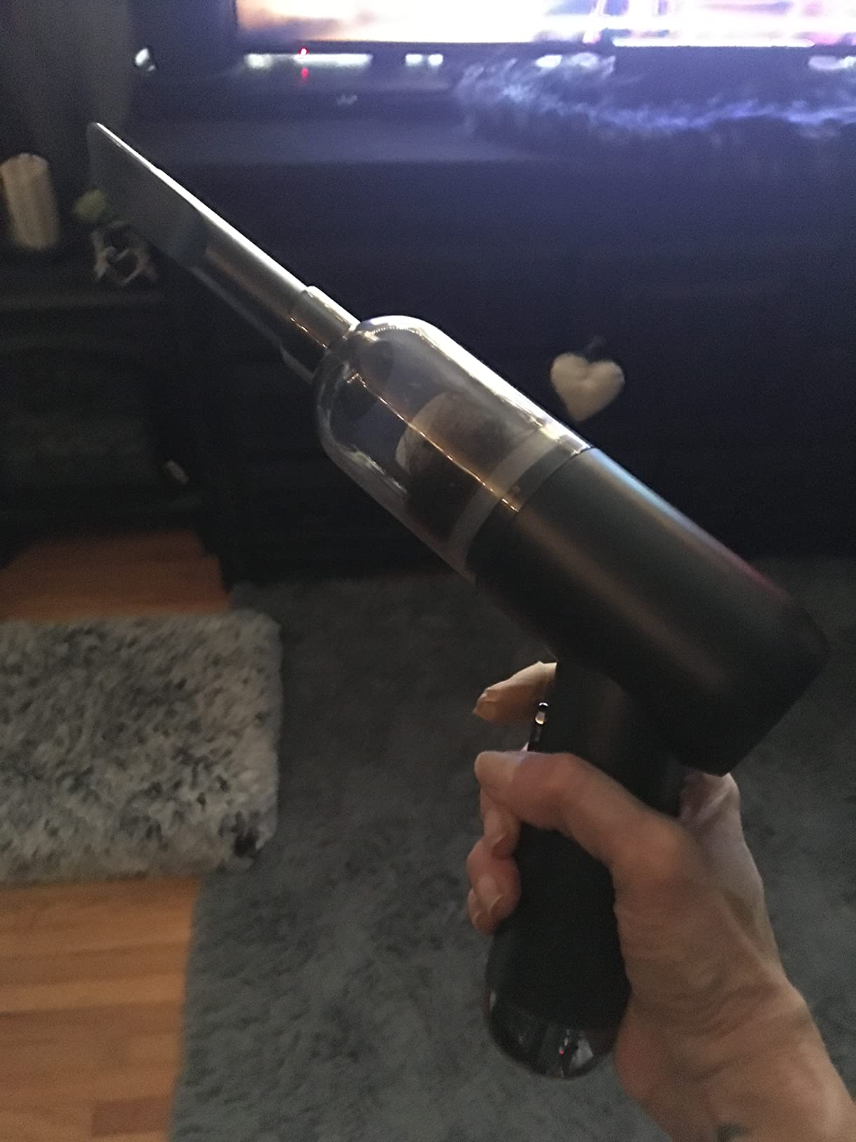 Portable Handheld Car Cordless Vacuum Cleaner with Powerful Suction, High Power Mini Sweeper, Dust Buster, Lightweight, Easy to Hold,Quiet Electric Air Duster,Small Vacuuming for Home,Kitchen,Gift - Customer Photo 1