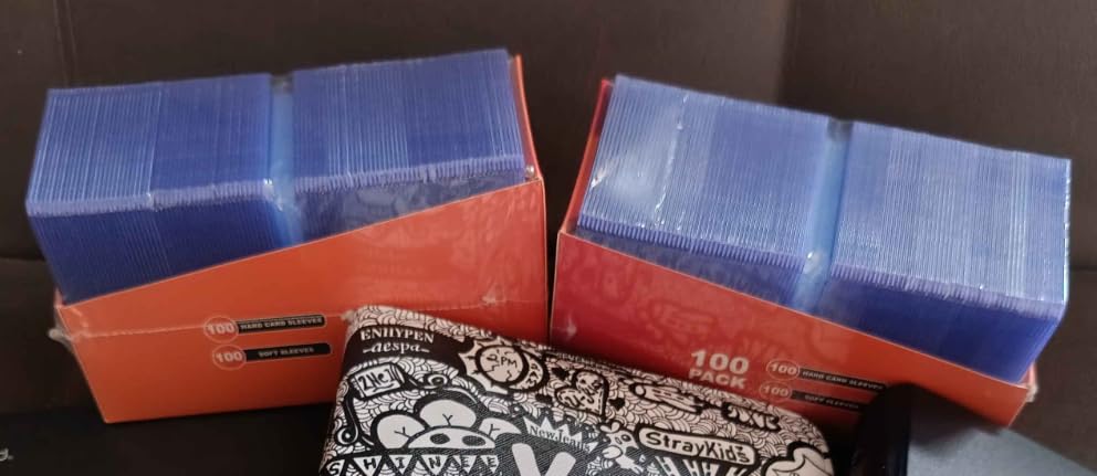 200 Card Sleeves Top Loaders for Cards, Arjiekwei 3