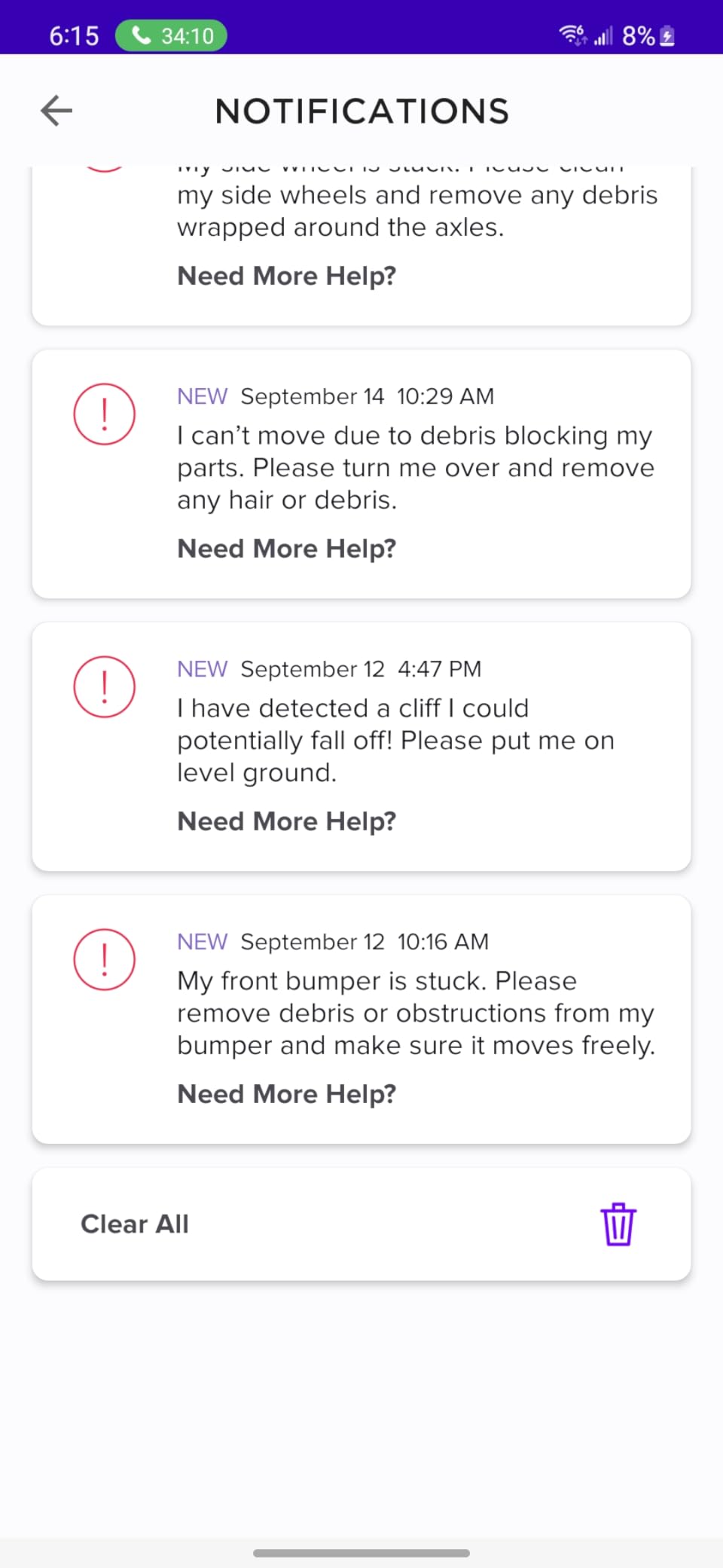 Shark Robot Vacuum & Mop Combo, Powerful Suction, Matrix Plus, 60-Day Debris Capacity, HEPA Bagless Self Empty Base, Sonic Mopping, Home Mapping for Pet Hair - Carpets & Hardfloor, AV2610WA - Customer Photo 3