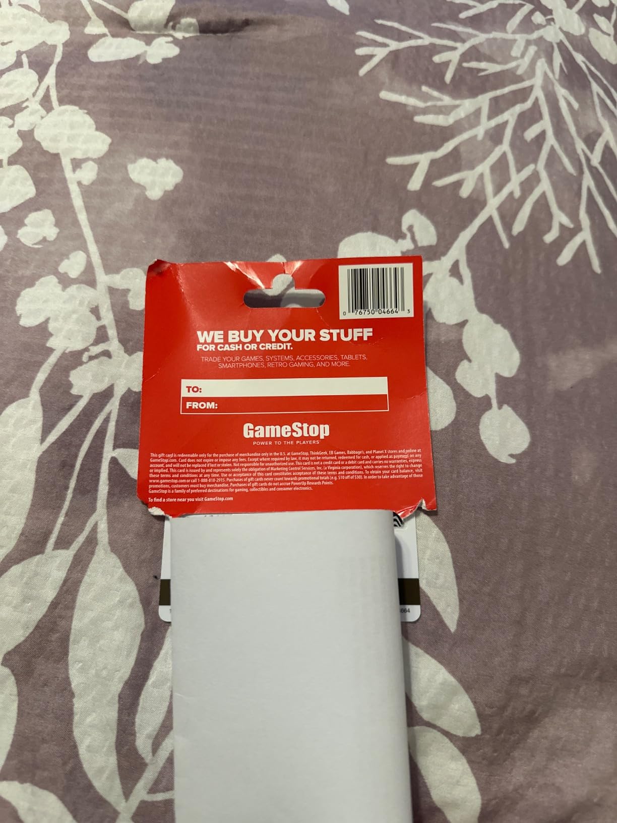GameStop Gift Card - Customer Photo 2