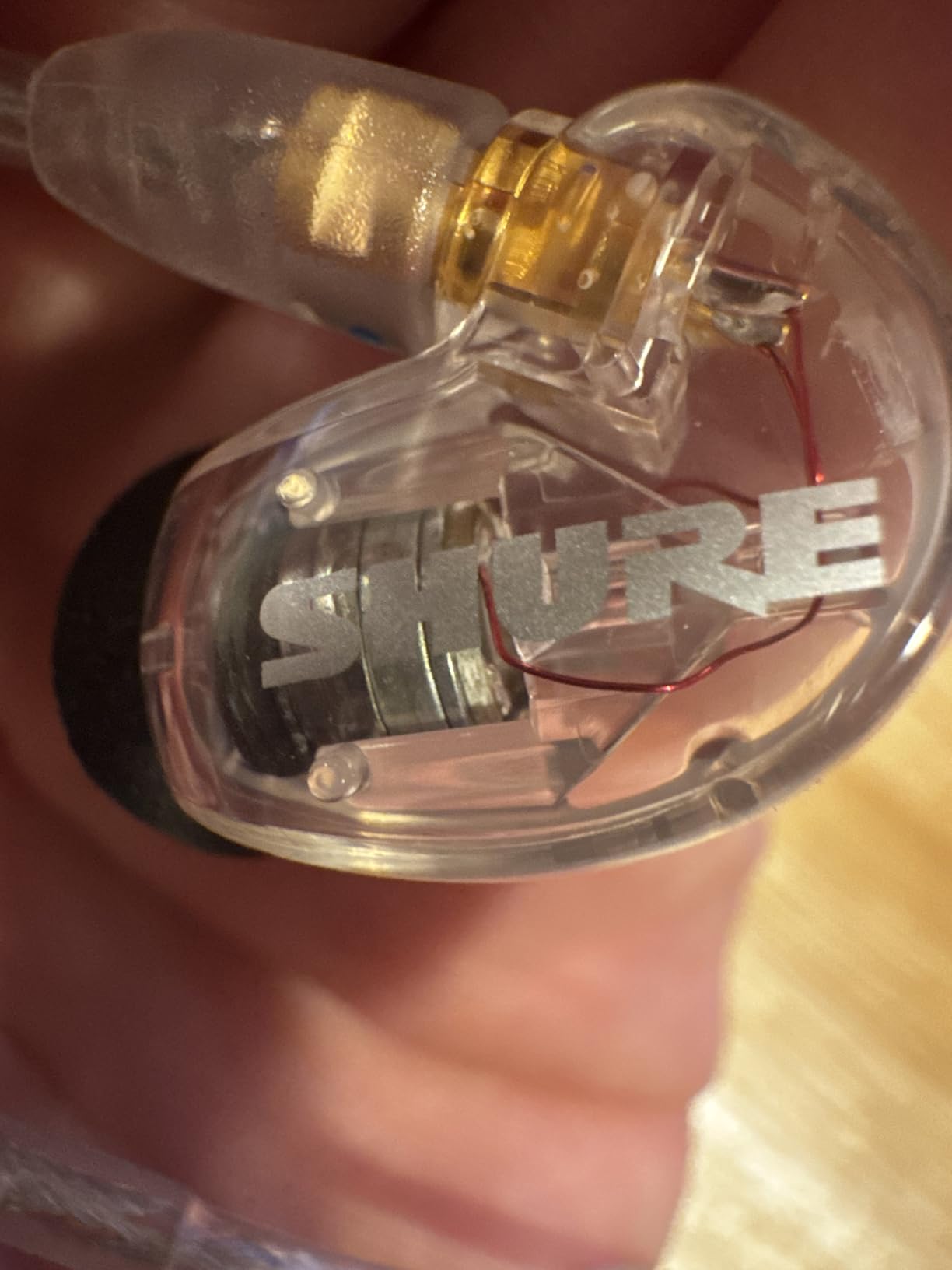 Shure SE215 Special Edition PRO Wired Earbuds, Professional Sound Isolating Earphones, Clear with Deep Bass, Single Dynamic MicroDriver, for Music, Gaming, & Calls - Purple - Customer Photo 1