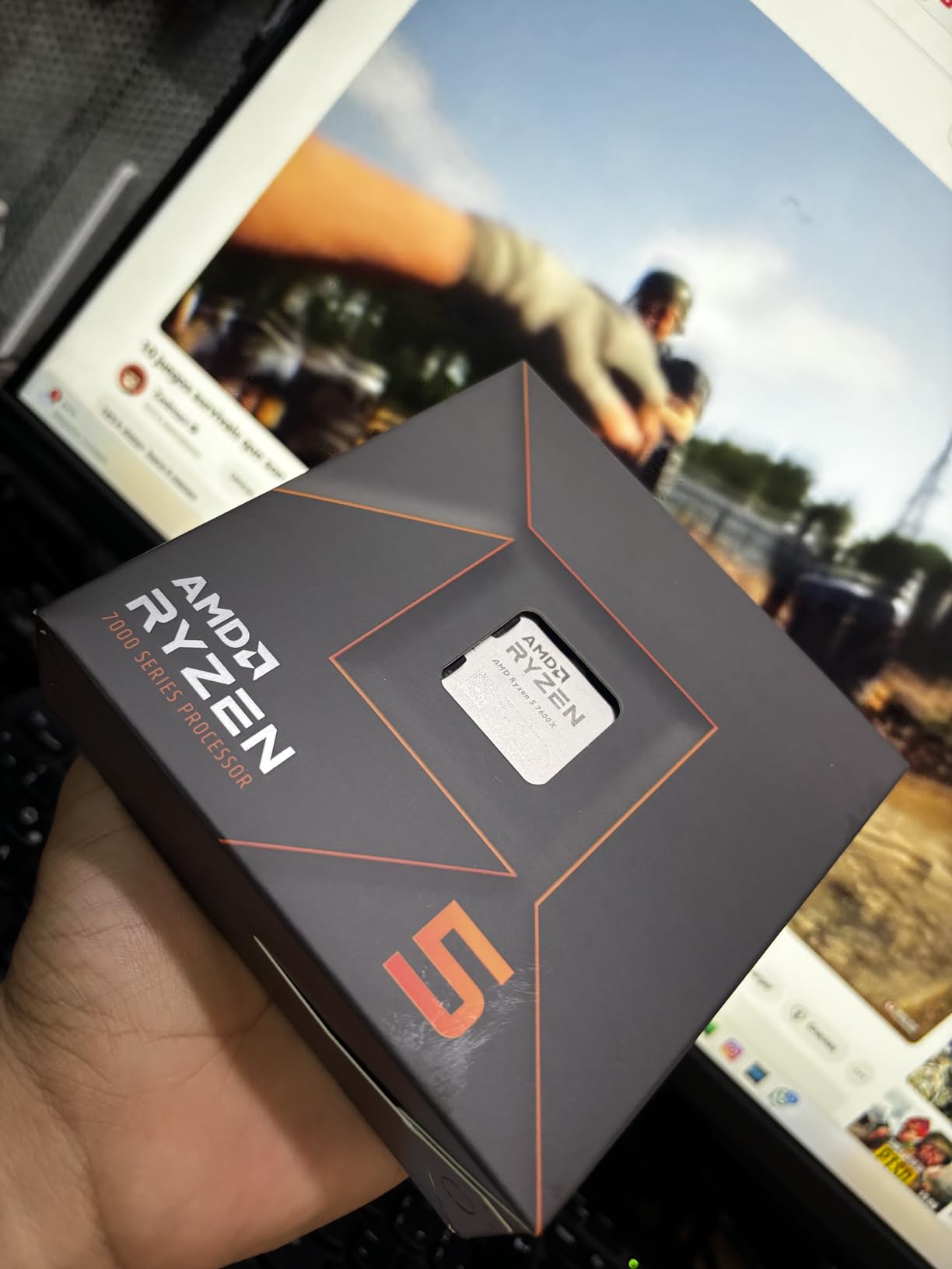 AMD Ryzen 5 7600X 6-Core, 12-Thread Unlocked Desktop Processor - Customer Photo 1