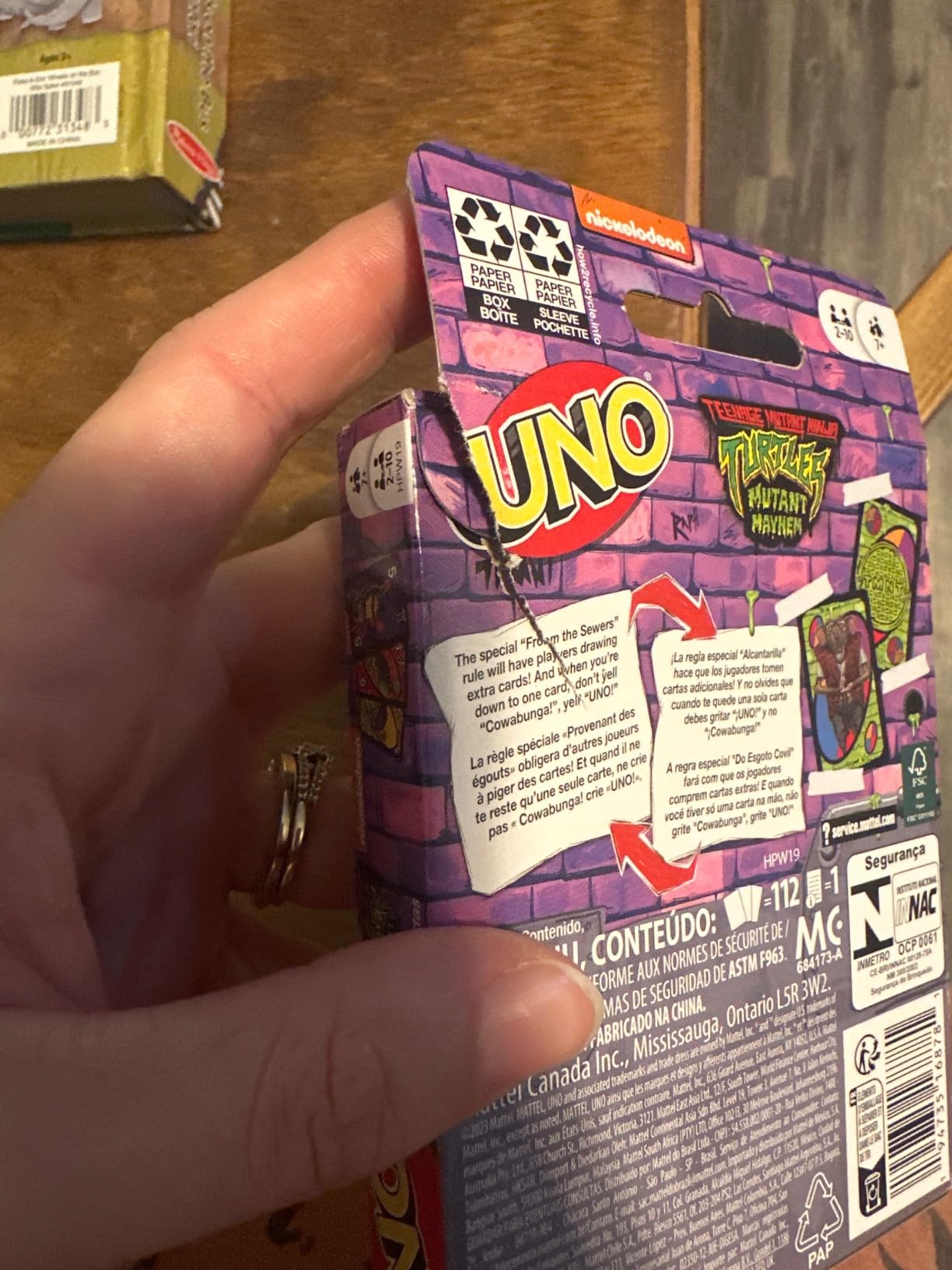 Mattel Games UNO Teenage Mutant Ninja Turtles Mutant Mayhem Card Game for Kids & Family Nights, Parties, Travel, Camping & More - Customer Photo 1