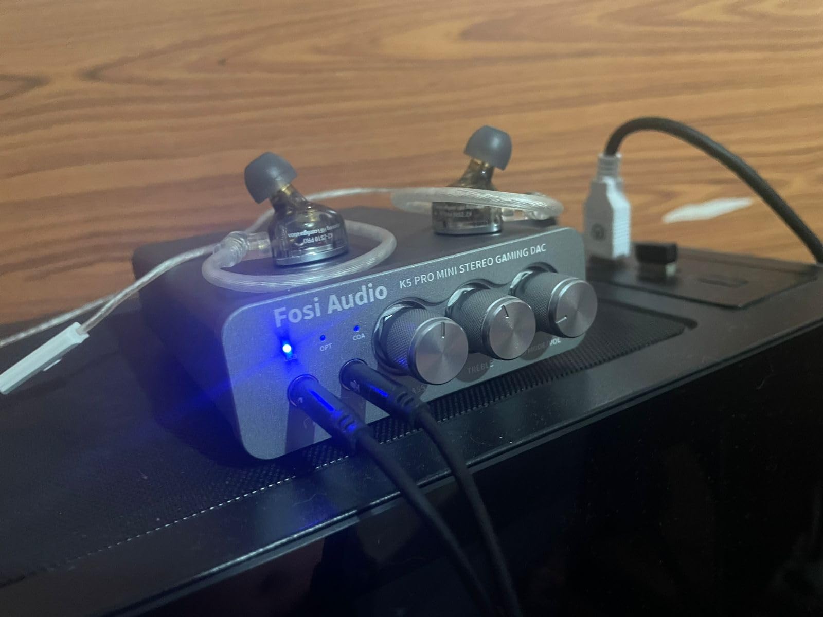 Fosi Audio K5 Pro Gaming DAC Headphone Amplifier Mini Hi-Fi Stereo Digital-to-Analog Audio Converter USB Type C/Optical/Coaxial to RCA/3.5MM AUX for PS5/PC/MAC/Computer - Customer Photo 1