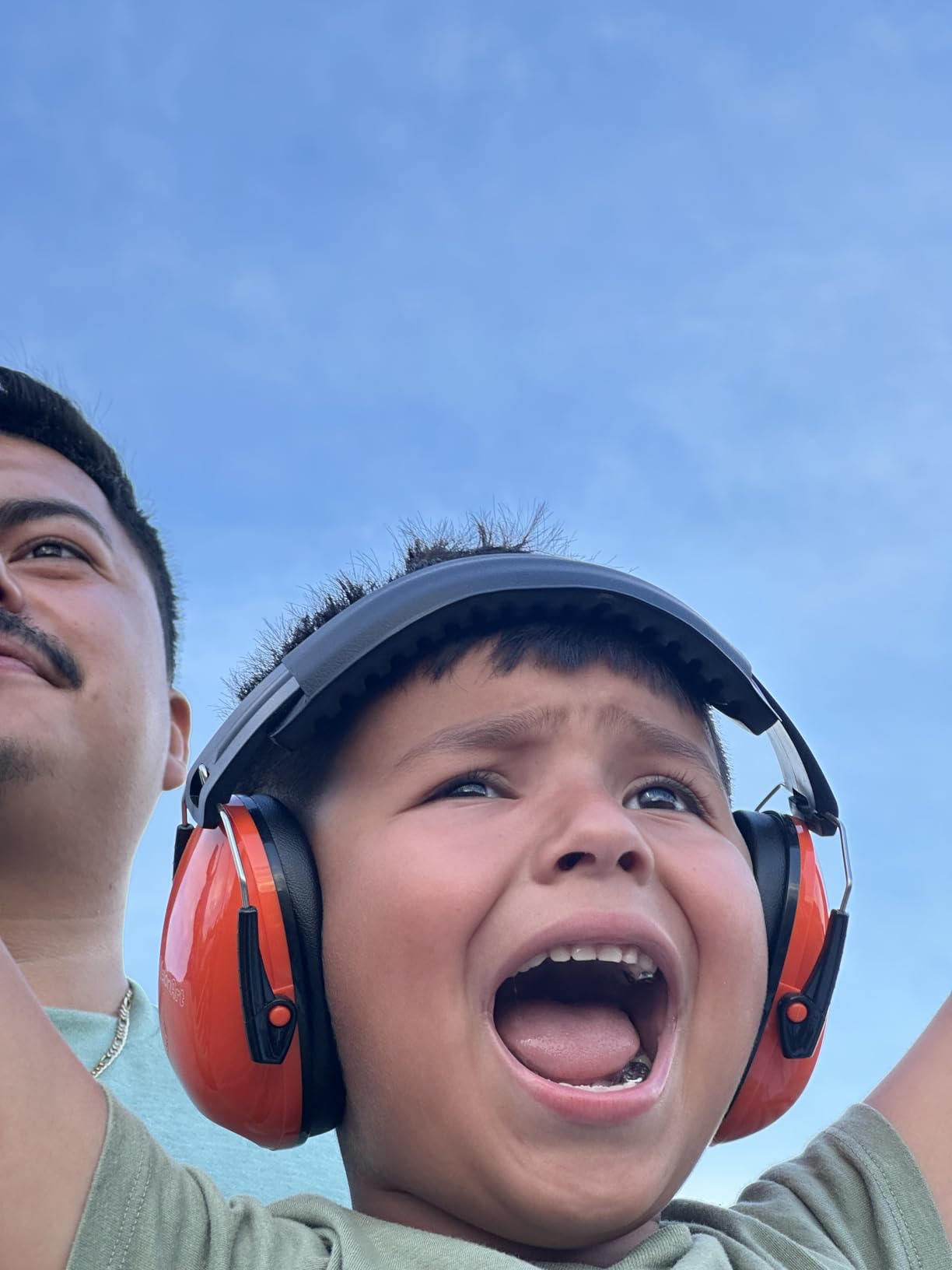 MelonArt Kids Ear Protection Earmuffs Safety Hearing Protection Headphones Noise Reduction for Autism Sensory Kids Chirldren (Mint & Pink & Orange) - Customer Photo 2