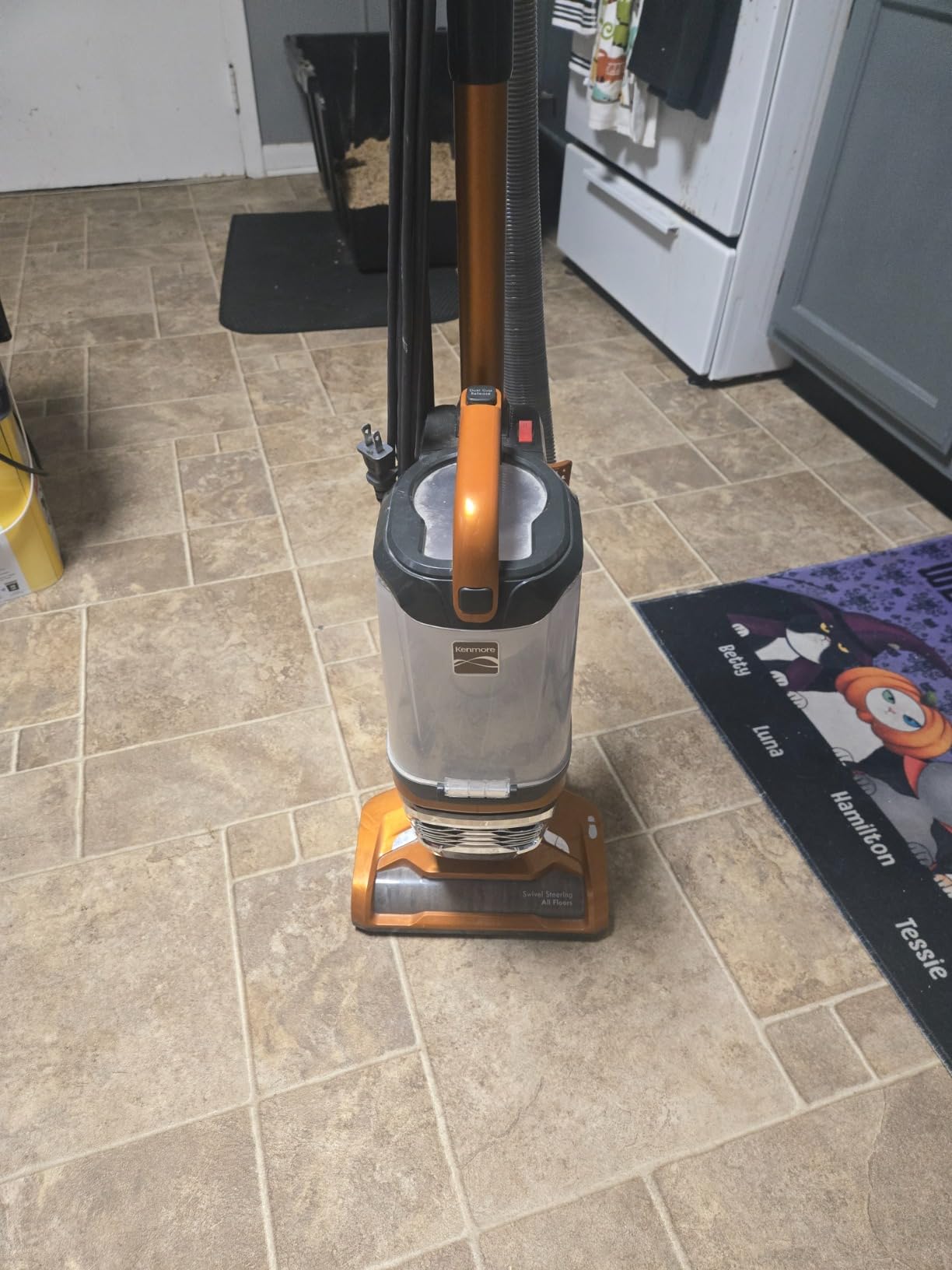 Kenmore DU1040 Bagless Upright Vacuum Lightweight Cleaner with 4 Height Adjustment, Pet HandiMate 2 Cleaning Tools for Carpet, Hard Floor and Dog Hair, Blue - Customer Photo 1