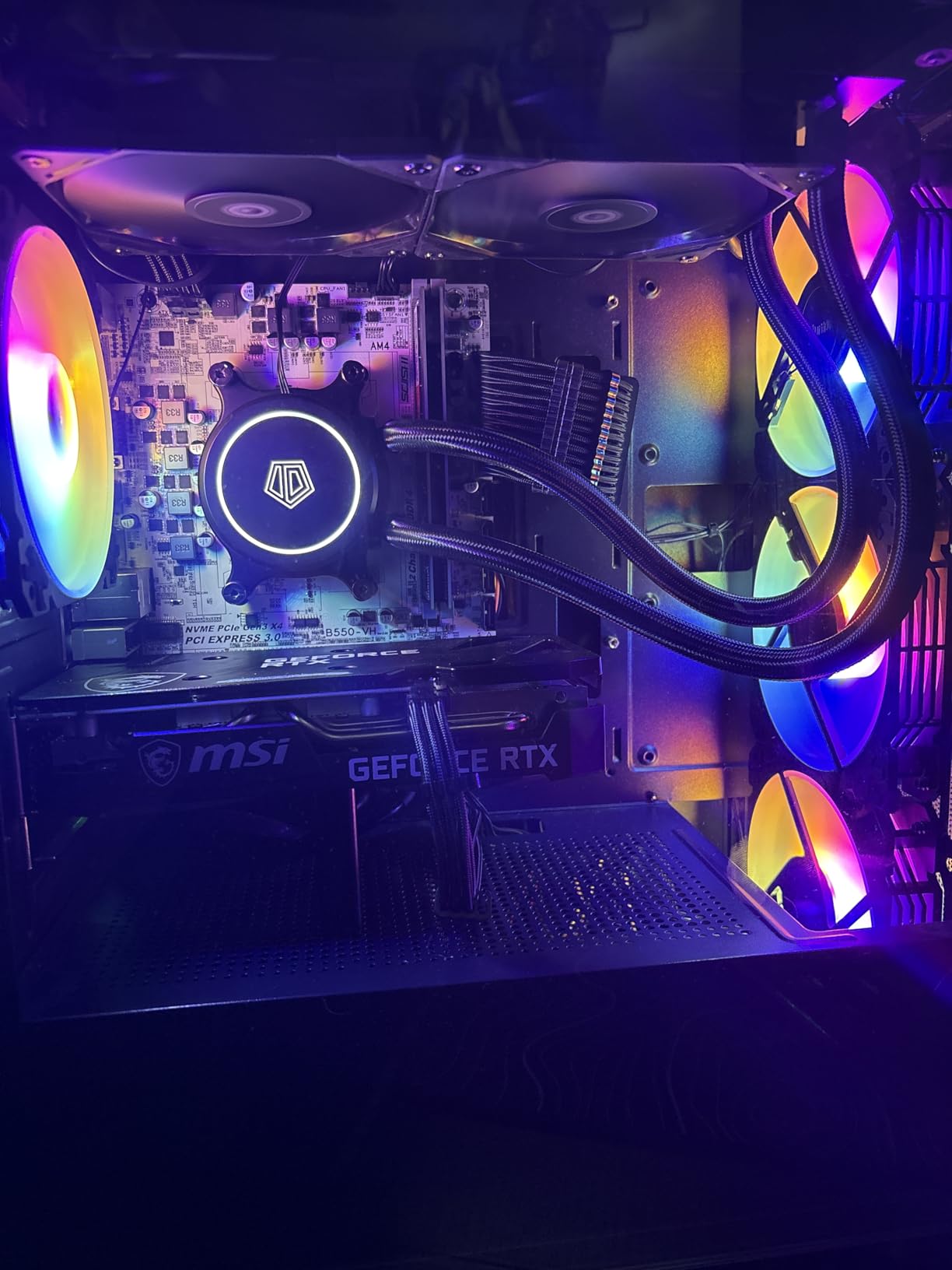 ID-COOLING FROSTFLOW X 240 CPU Water Cooler AIO Cooler 240mm CPU Liquid Cooler White LED 2x120mm PWM Fans, Intel 1700/1200/115X, AMD AM5/AM4 - Customer Photo 3