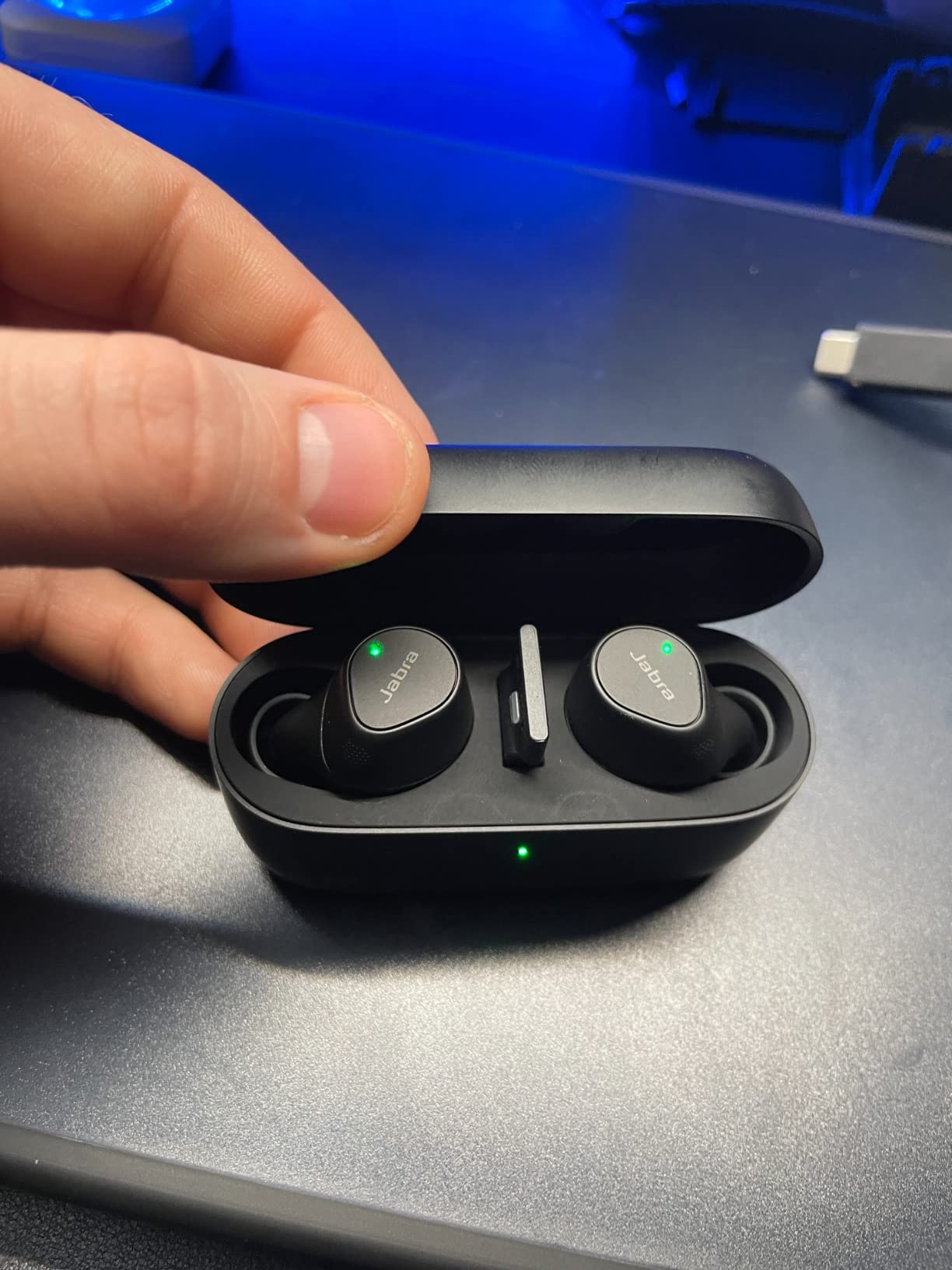 Jabra Evolve2 True Wireless Earbuds - in-Ear Bluetooth Earbuds with Active Noise Cancellation & 4-Mic MultiSensor Voice Technology - Microsoft Teams Certified, Works with All Meeting Apps - Black Customer Review Jabra Evolve2 True Wireless Earbuds - in-Ear Bluetooth Earbuds with Active Noise Cancellation & 4-Mic MultiSensor Voice Technology - Microsoft Teams Certified, Works with All Meeting Apps - Black - Customer Photo 1