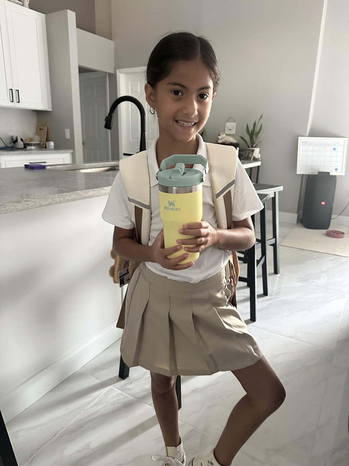 Stanley IceFlow Stainless Steel Tumbler with Straw - Vacuum Insulated Water Bottle for Home, Office or Car Reusable Cup with Straw Leak Resistant Flip Cold for 12 Hrs or Iced for 2 Days (Rose Quartz) - Customer Photo 3