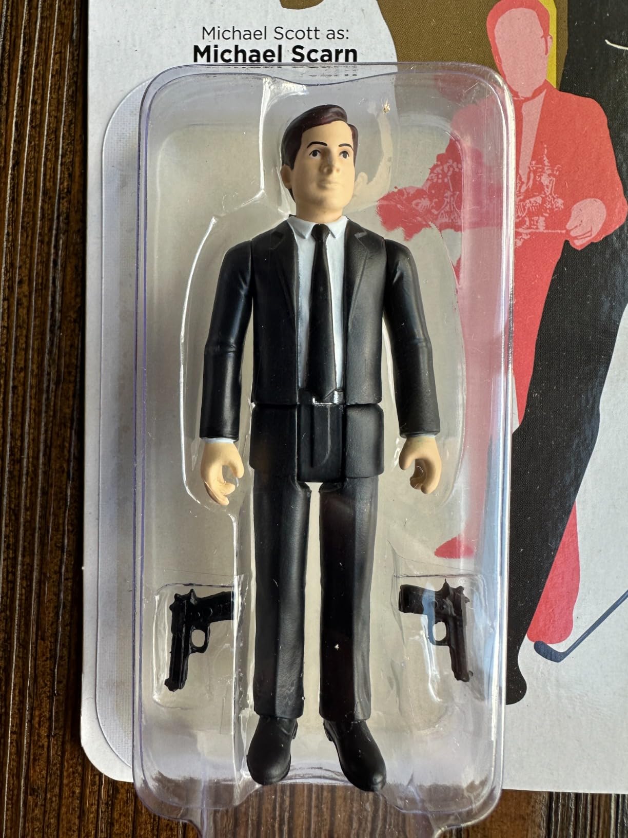 Super7 The Office Threat Level Midnight Jim Halpert as Goldenface - 3.75