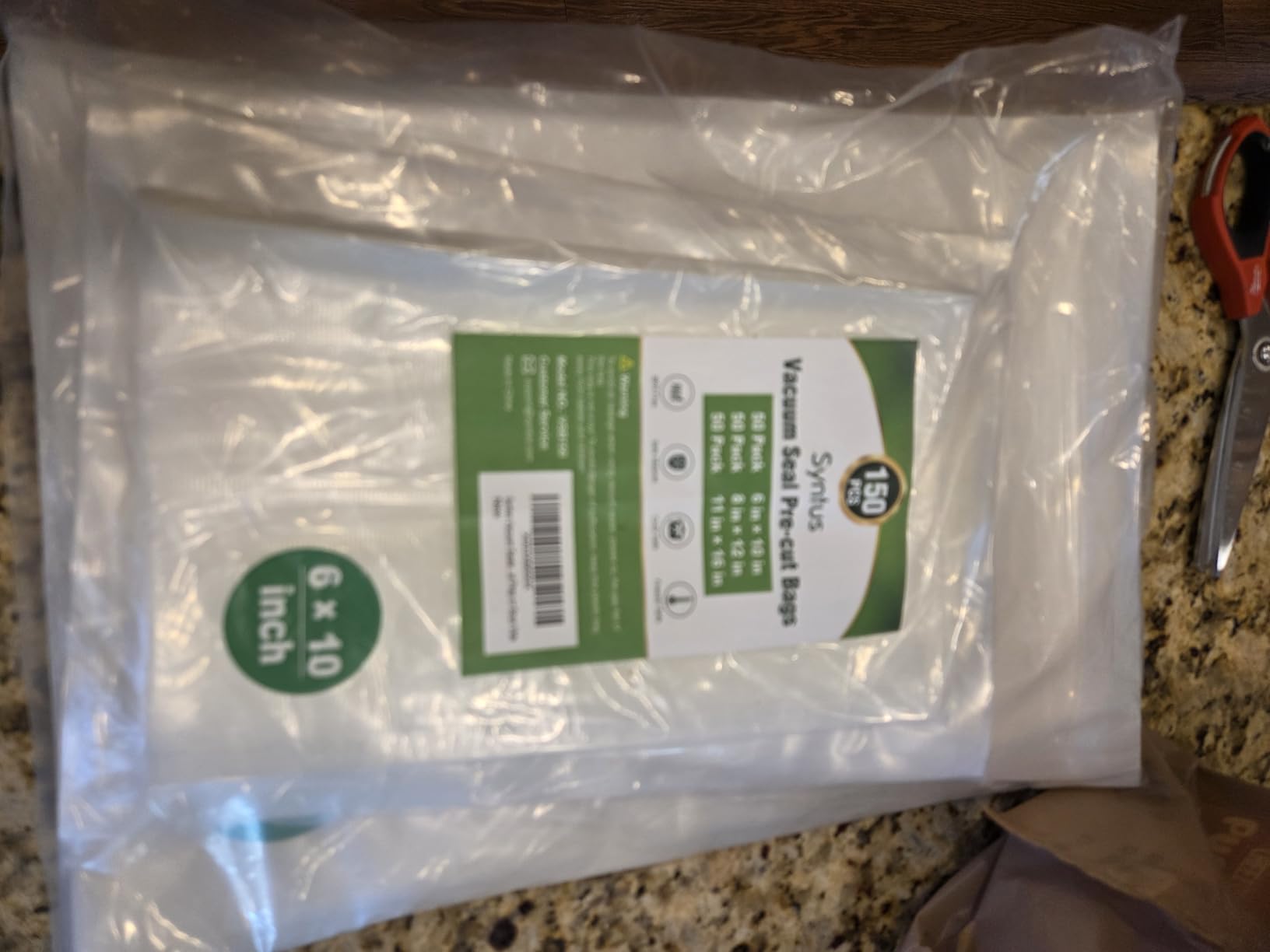 Syntus Vacuum Sealer Bags, 150 Gallon 11