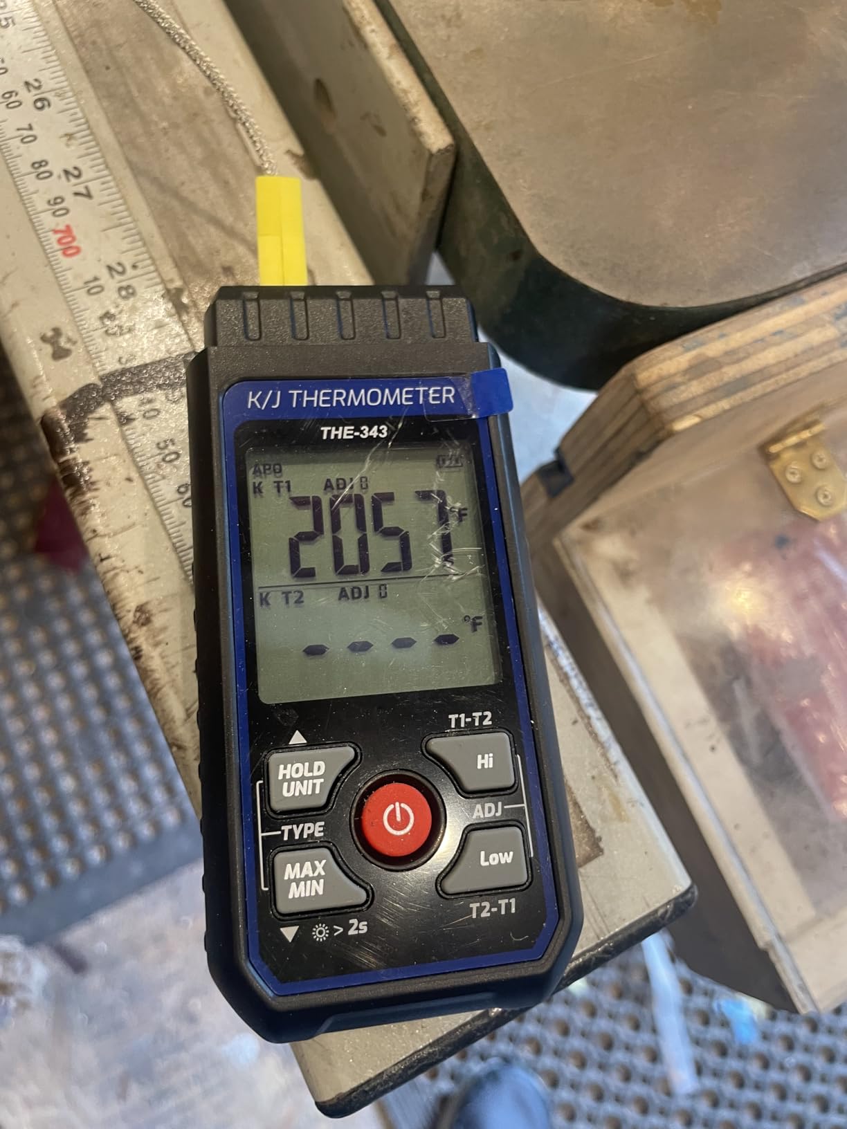 Thermocouple Thermometer Temperature Data Logger 4-Channel K/J/T Type Thermometer with 5000 Groups Data Logging and USB Export, -328~2501℉ Range HVAC Thermocouple Meter with Alarm & ADJ Compensation - Customer Photo 1