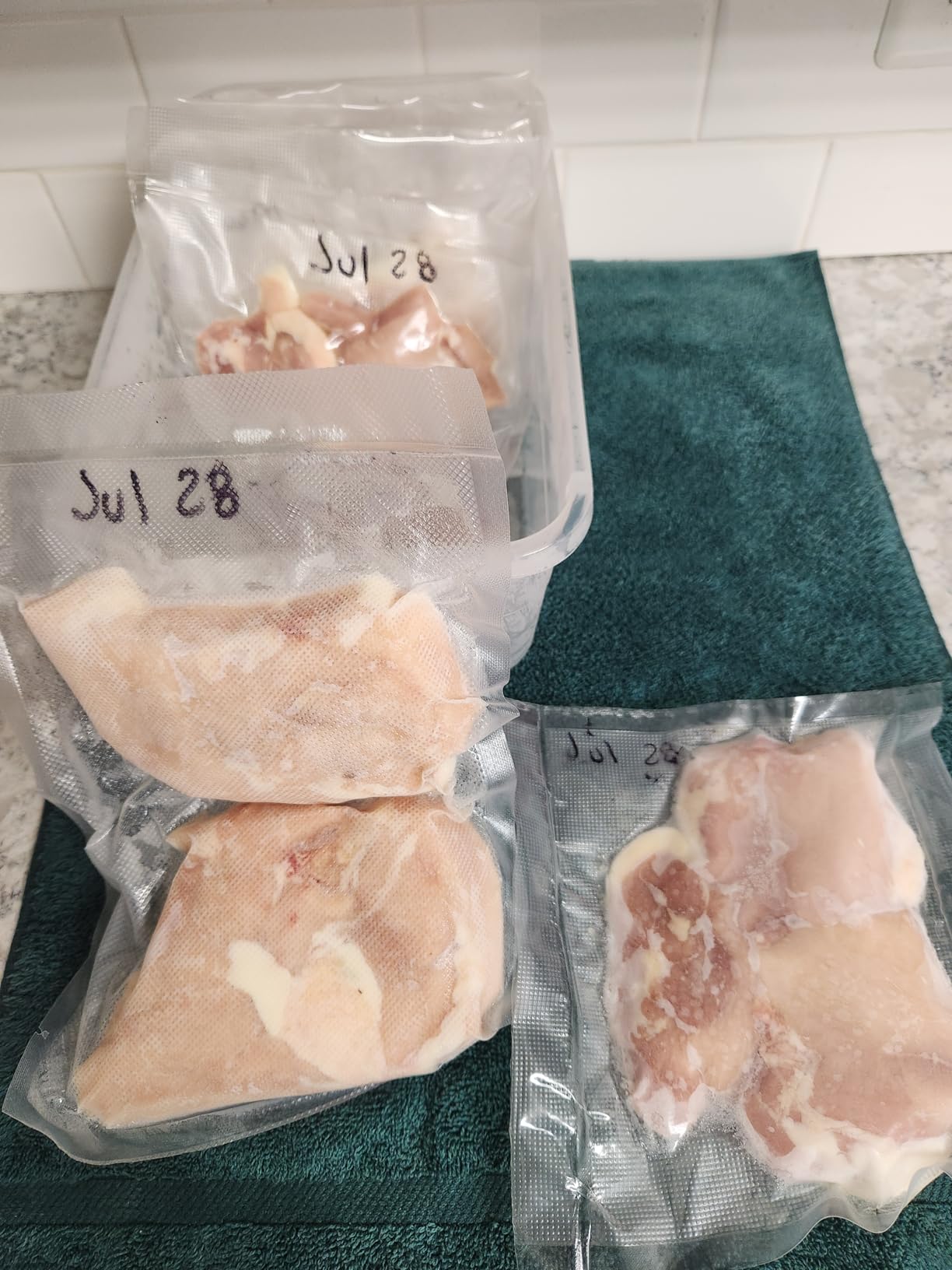 Bonsenkitchen Vacuum Sealer Rolls Bags, 6 Pack 3 Rolls 11