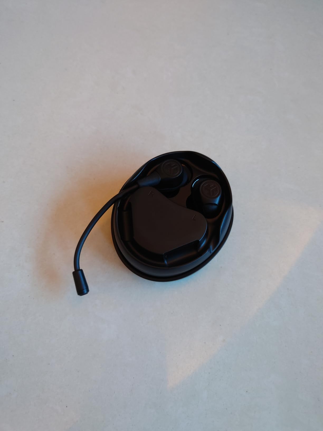 JLab Work Buds in-Ear True Wireless Headset with Detachable Noise-Canceling Boom Mic, Black, Long 55+ Total Hours Playtime, Bluetooth Multipoint, USB-C Charging Dock Customer Review JLab Work Buds in-Ear True Wireless Headset with Detachable Noise-Canceling Boom Mic, Black, Long 55+ Total Hours Playtime, Bluetooth Multipoint, USB-C Charging Dock - Customer Photo 4